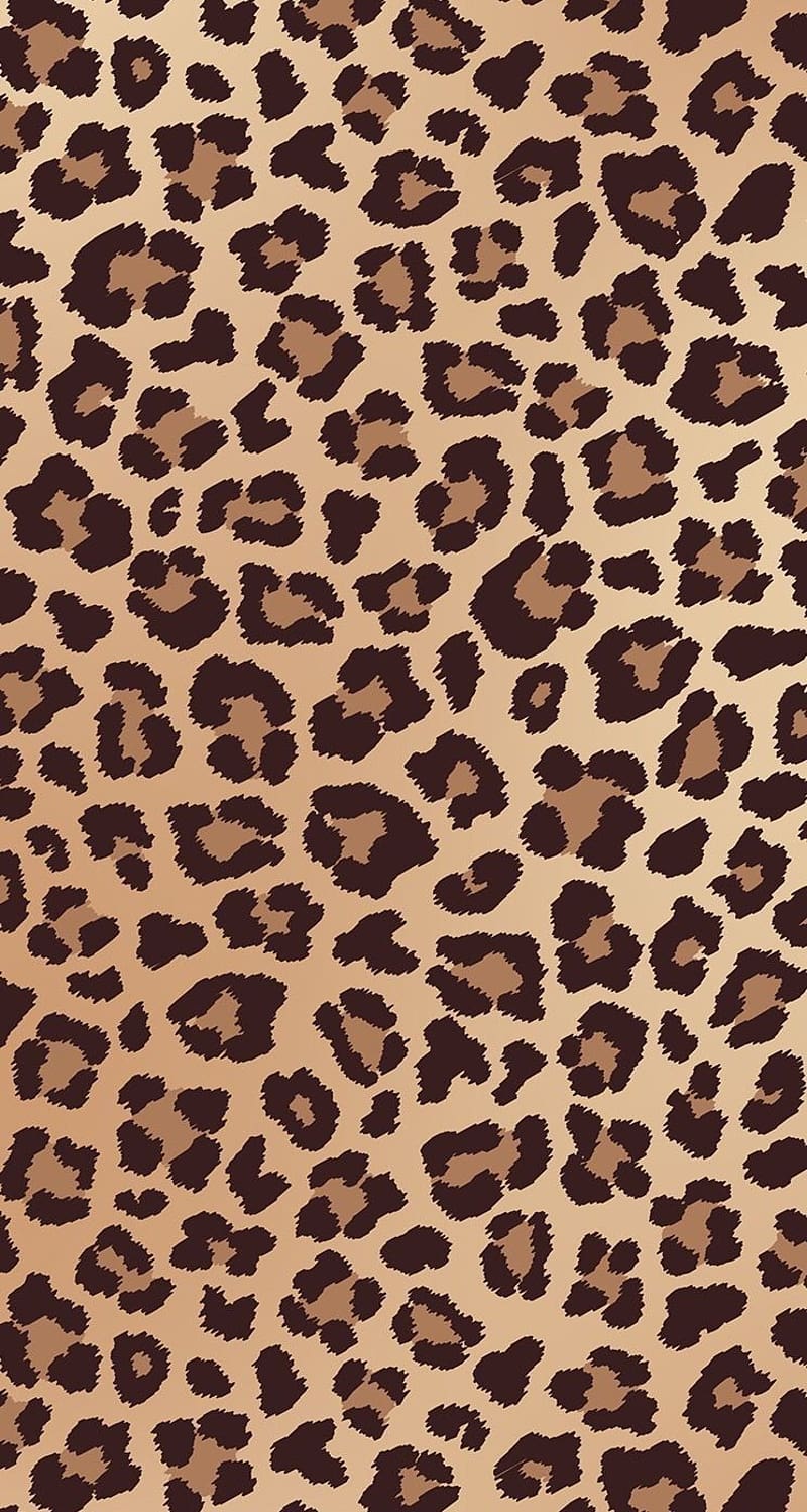 Leopardenfell, Braun, Animal Print, Flecken, Klassisch, Hintergrundbild für iPhone und Android