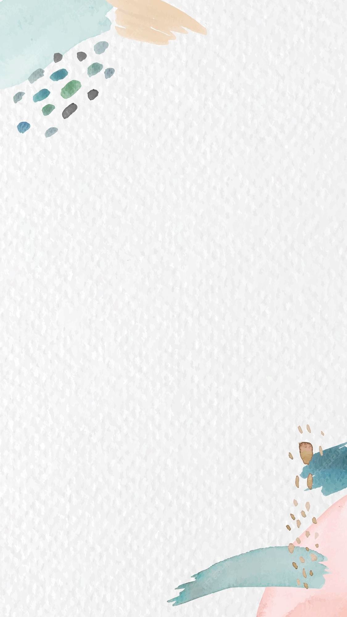 Aquarell, Pinselflecken, Weißer Hintergrund, Minimalistisch, Sperrbildschirm fürs iPhone