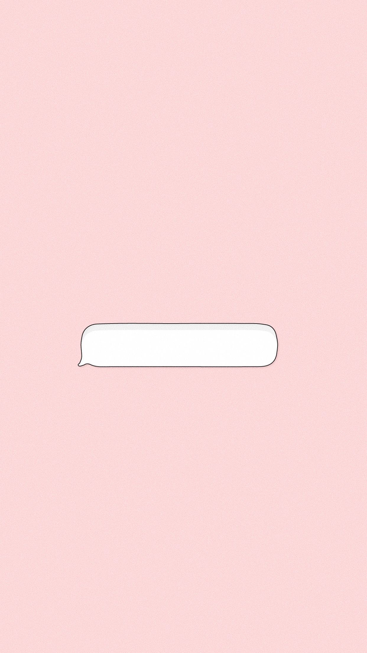 Textfeld, Minimalistisch, Rosa Hintergrund, Pastell, Full HD, Sperrbildschirm fürs iPhone