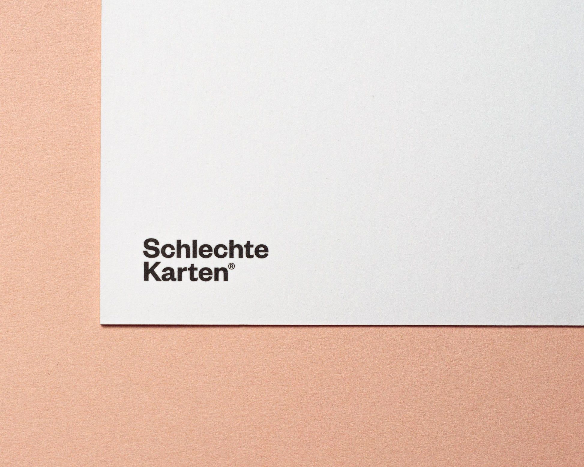 Schlechte Karten, Schriftzug, Papier, Pfirsich, Minimalistisch, Full HD, Desktop-Hintergrund