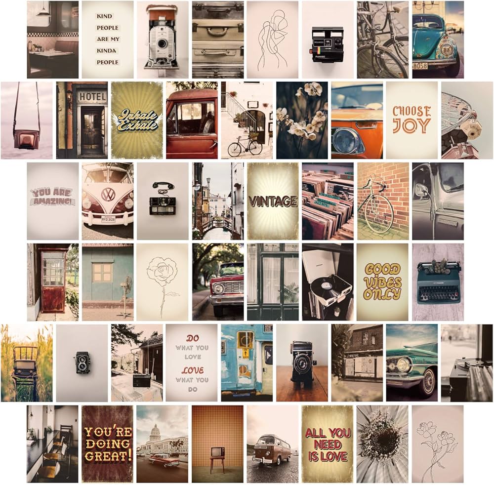 Collage, Vintage, Retro, Kamera, Zitate, Hintergrundbild für iPad und Tablet