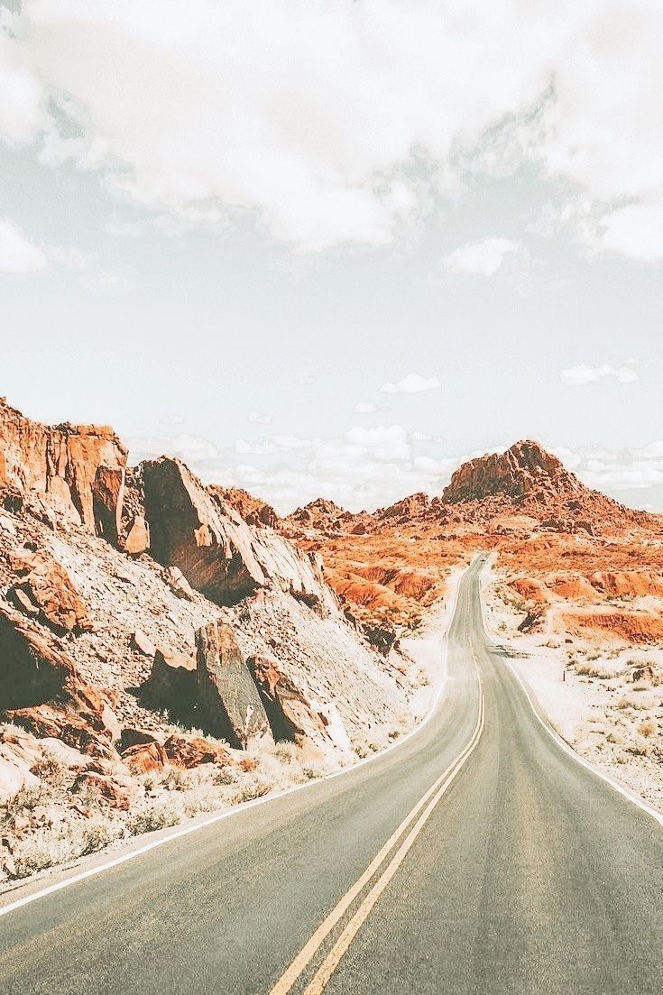 Bergstraße, Felsen, Wüste, Canyon, Bewölkter Himmel, Hochformat, Hintergrundbild fürs Smartphone