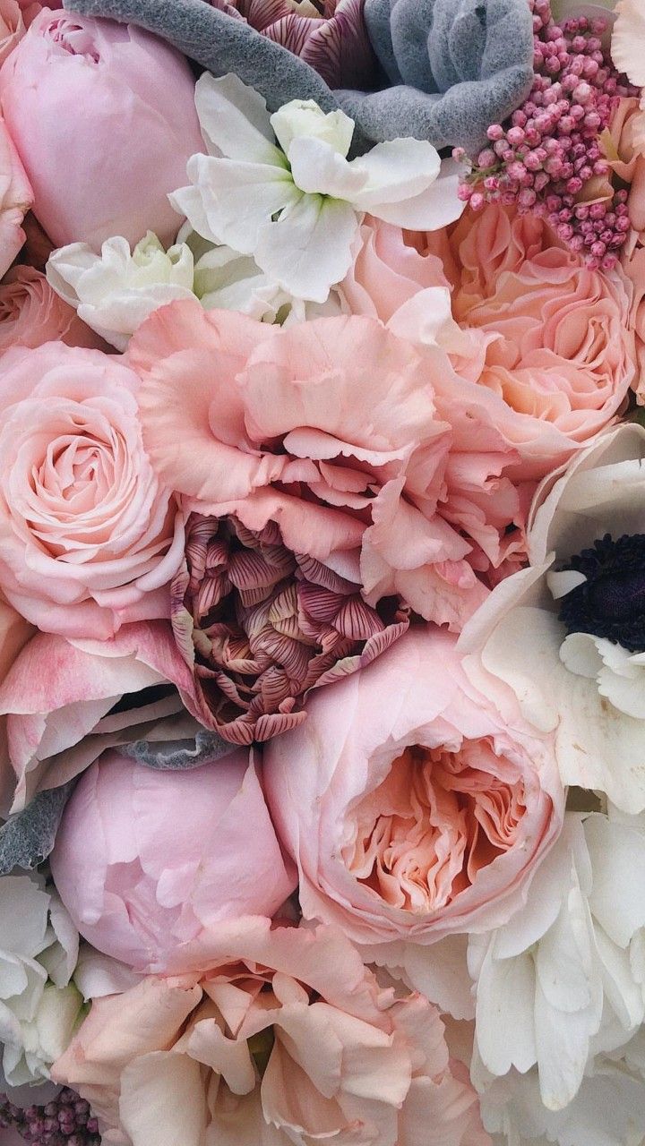 Blumenstrauß, Rosen, Rosa Töne, Hochformat, HD, Hintergrundbild fürs Handy