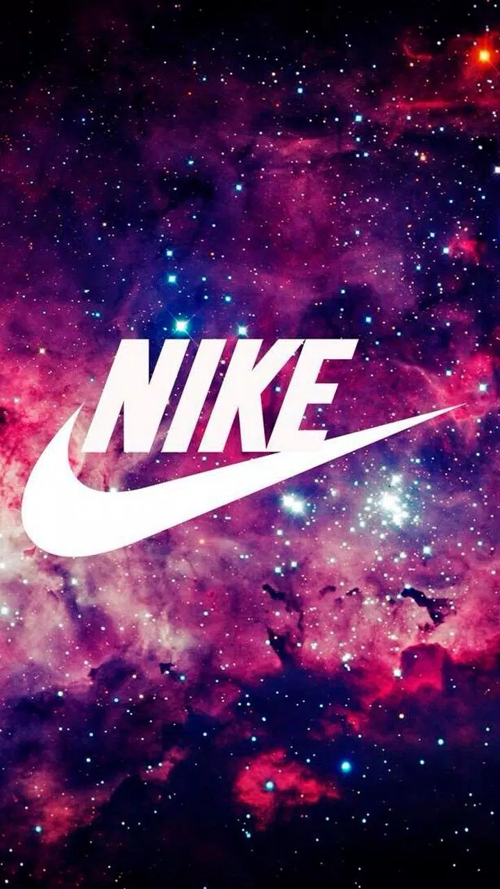 Nike-Logo, Galaxie, Nebel, Weltall, HD, Handy-Hintergrund im Hochformat