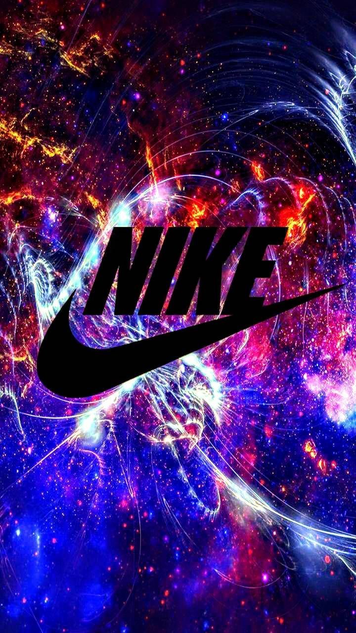 Nike-Logo, Abstrakte Kunst, Bunte Farben, Lila, HD, Sperrbildschirm fürs iPhone