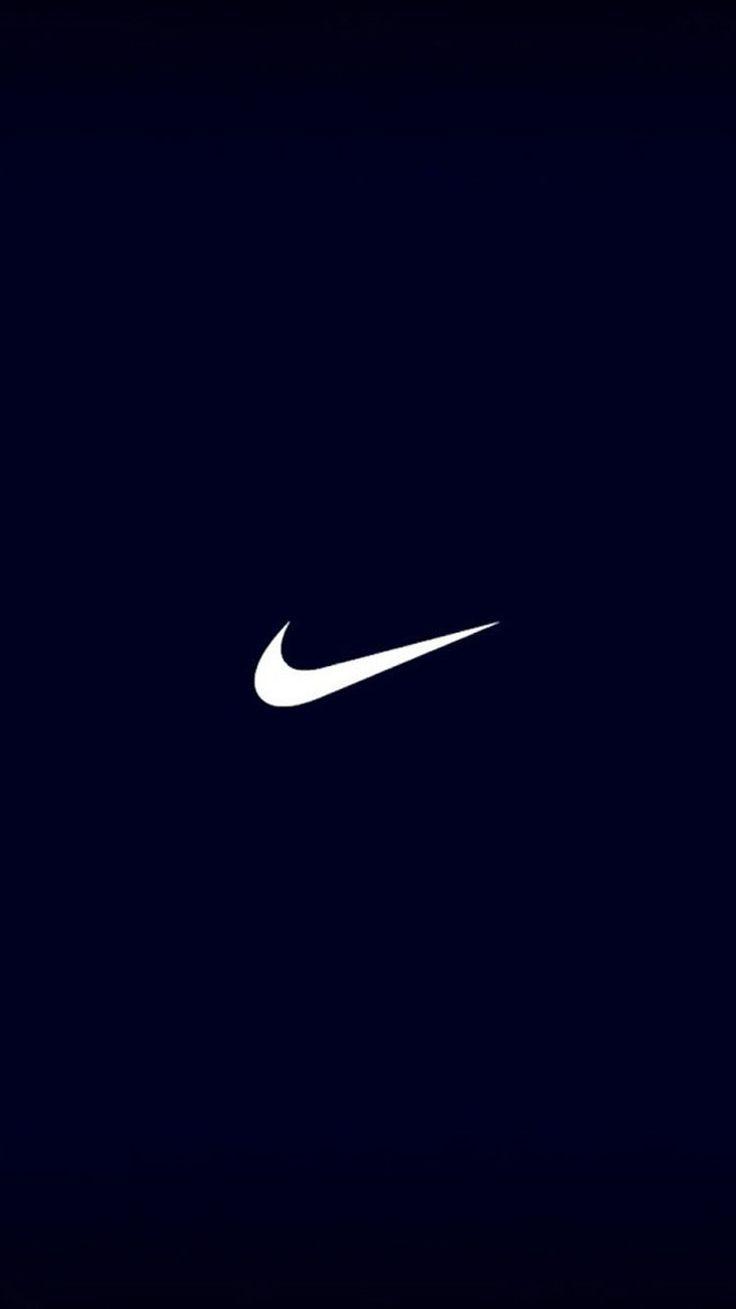 Nike Swoosh, Dunkelblau, Minimalismus, HD, Handy-Hintergrund im Hochformat