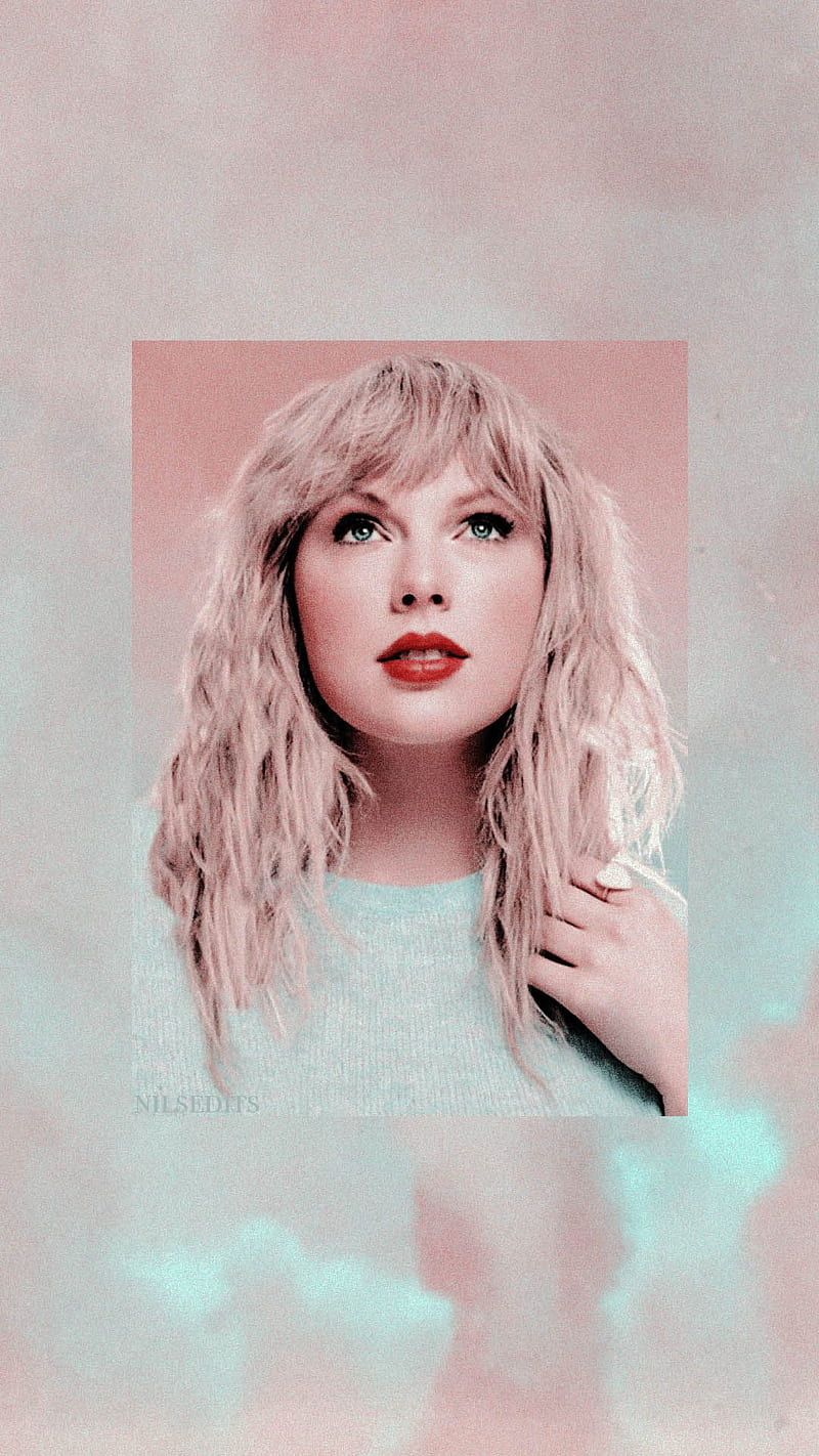 Taylor Swift, Sängerin, Porträt, Blondes Haar, Pastell, Rosa, HD, Handy-Hintergrundbild