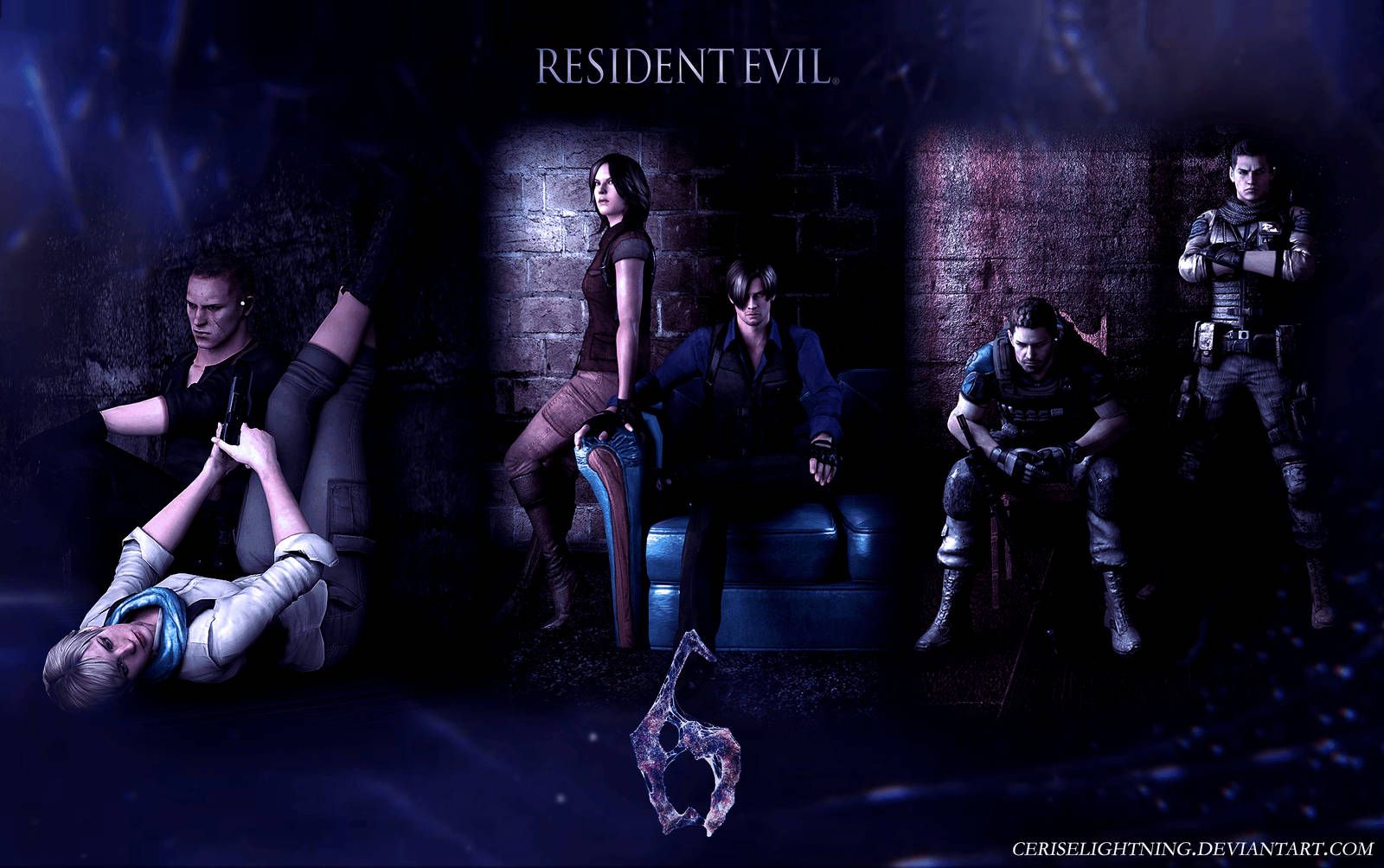 Resident Evil 6, Leon S. Kennedy, Chris Redfield, Ada Wong, Jake Muller, HD, Breitbild-Hintergrundbild