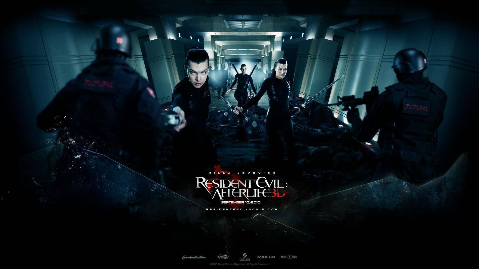 Resident Evil: Afterlife, Alice, Filmplakat, Umbrella Corporation, Soldaten, Full-HD-Hintergrund