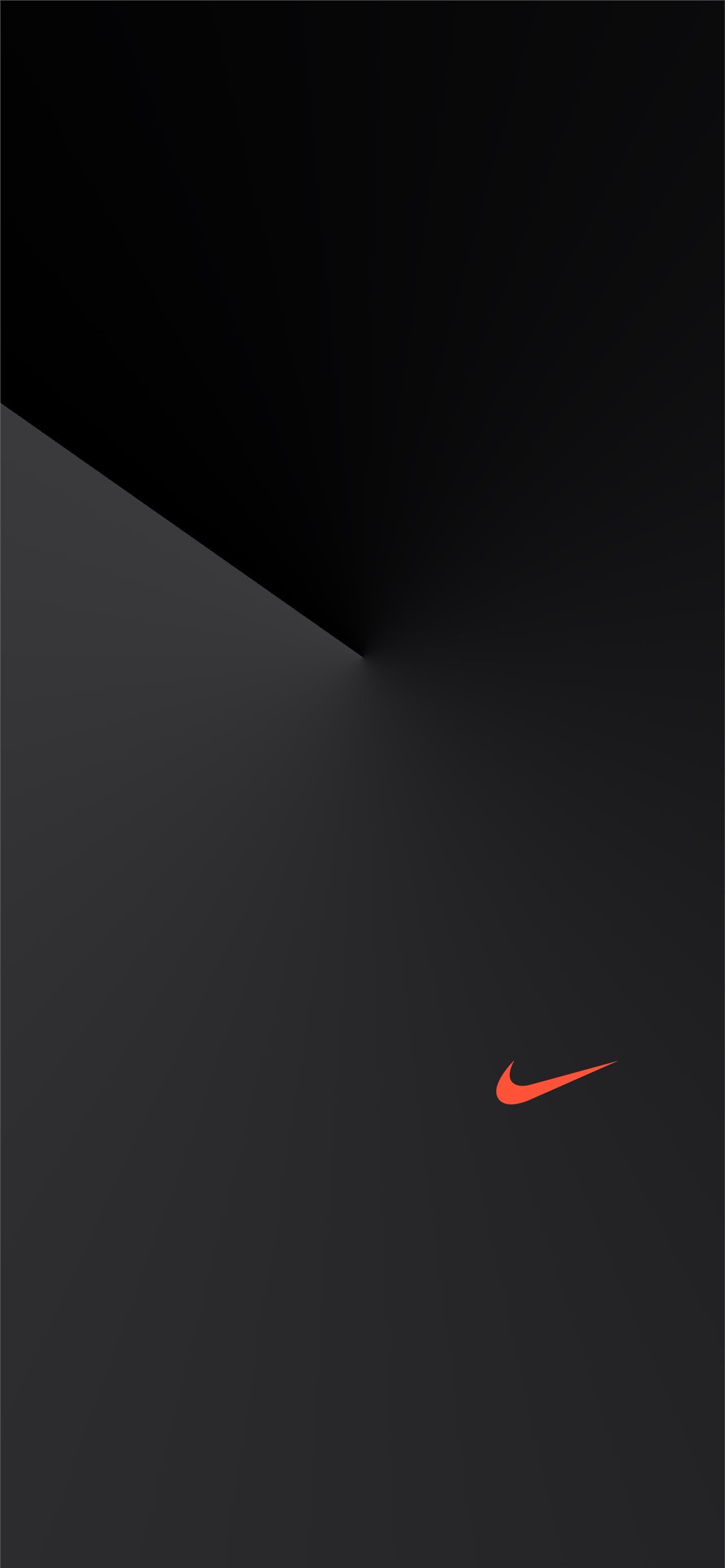 Nike Swoosh, Schwarz, Geometrisch, Minimalismus, Full HD, Handy-Hintergrund im Hochformat