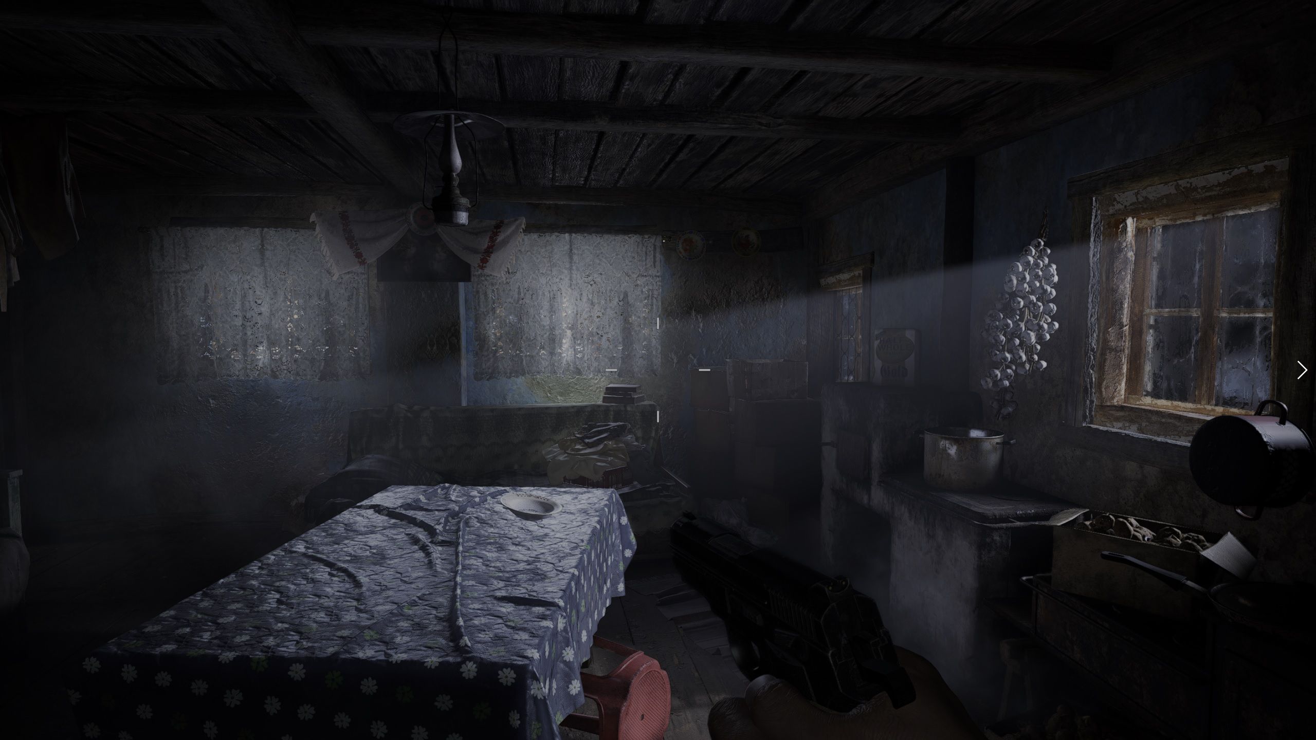 Resident Evil 7, Verlassenes Haus, Schlafzimmer, Düster, Horror, 2K-Hintergrundbild für PC