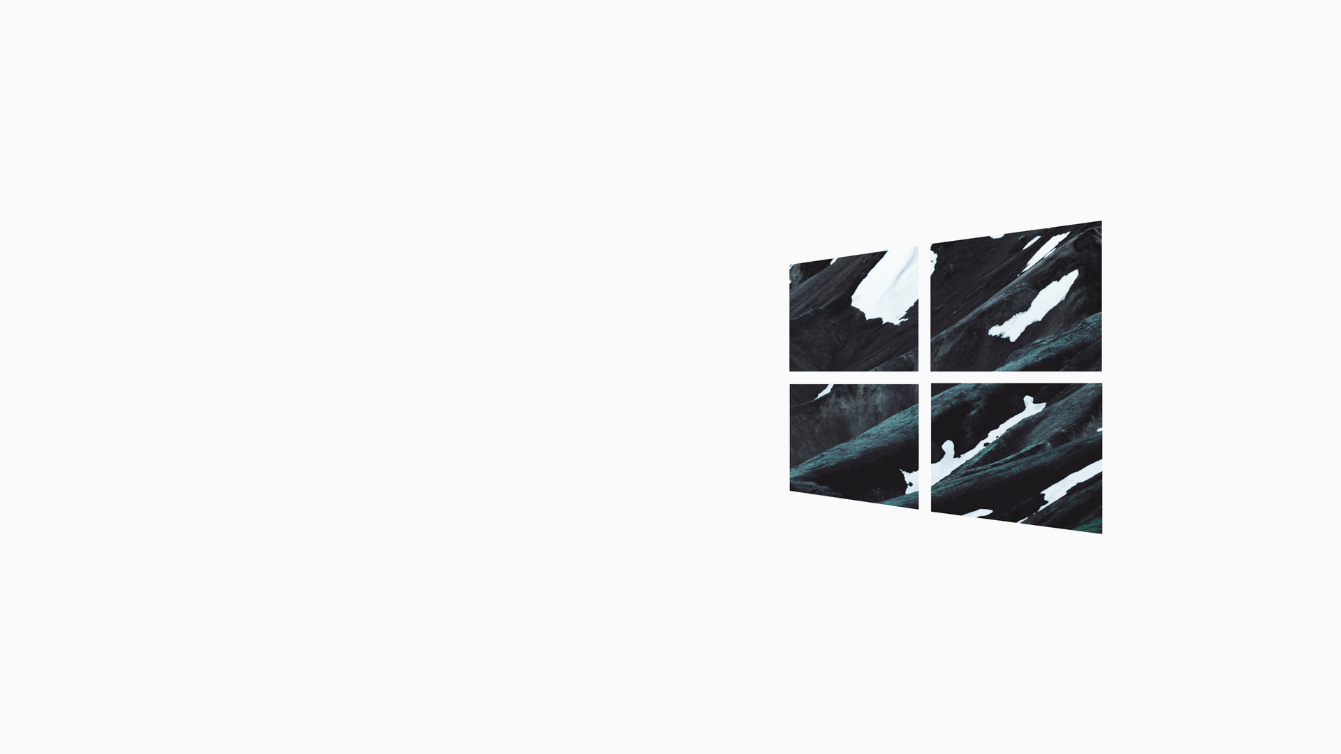 Windows-Logo, Pinselstriche, Weißer Hintergrund, Schwarz, Full HD Wallpaper