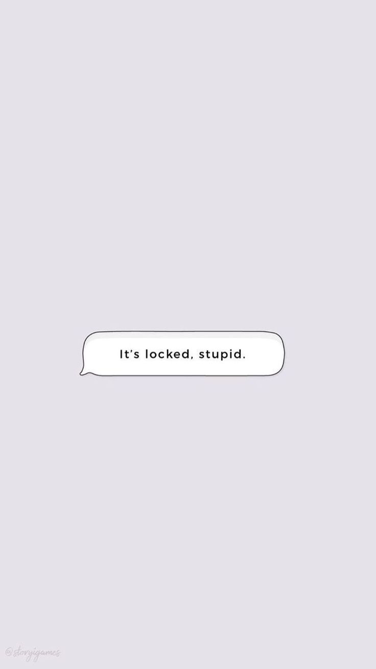It's locked, stupid, Sperrbildschirm-Spruch, Minimalismus, Hellgrau, Android-Hintergrundbild