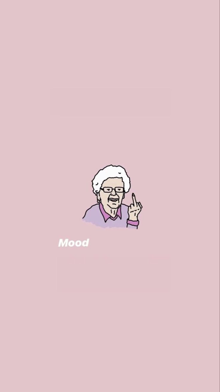 Mood, Oma-Meme, Rosa Hintergrund, Minimalismus, HD, Sperrbildschirm fürs iPhone