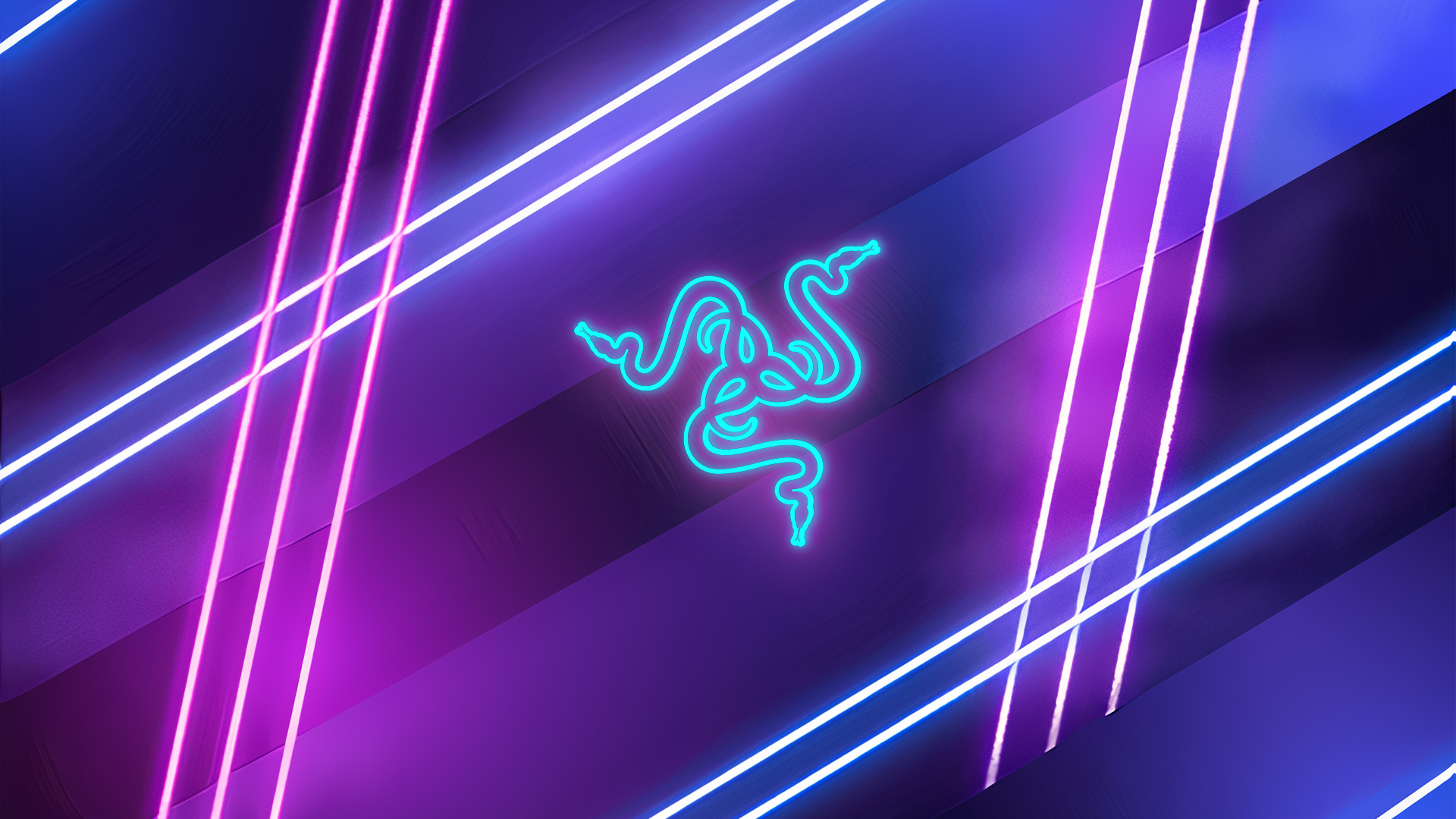 Razer, Neonstreifen, Lila, Diagonal, 16:9, Full-HD-Hintergrundbild für den Desktop