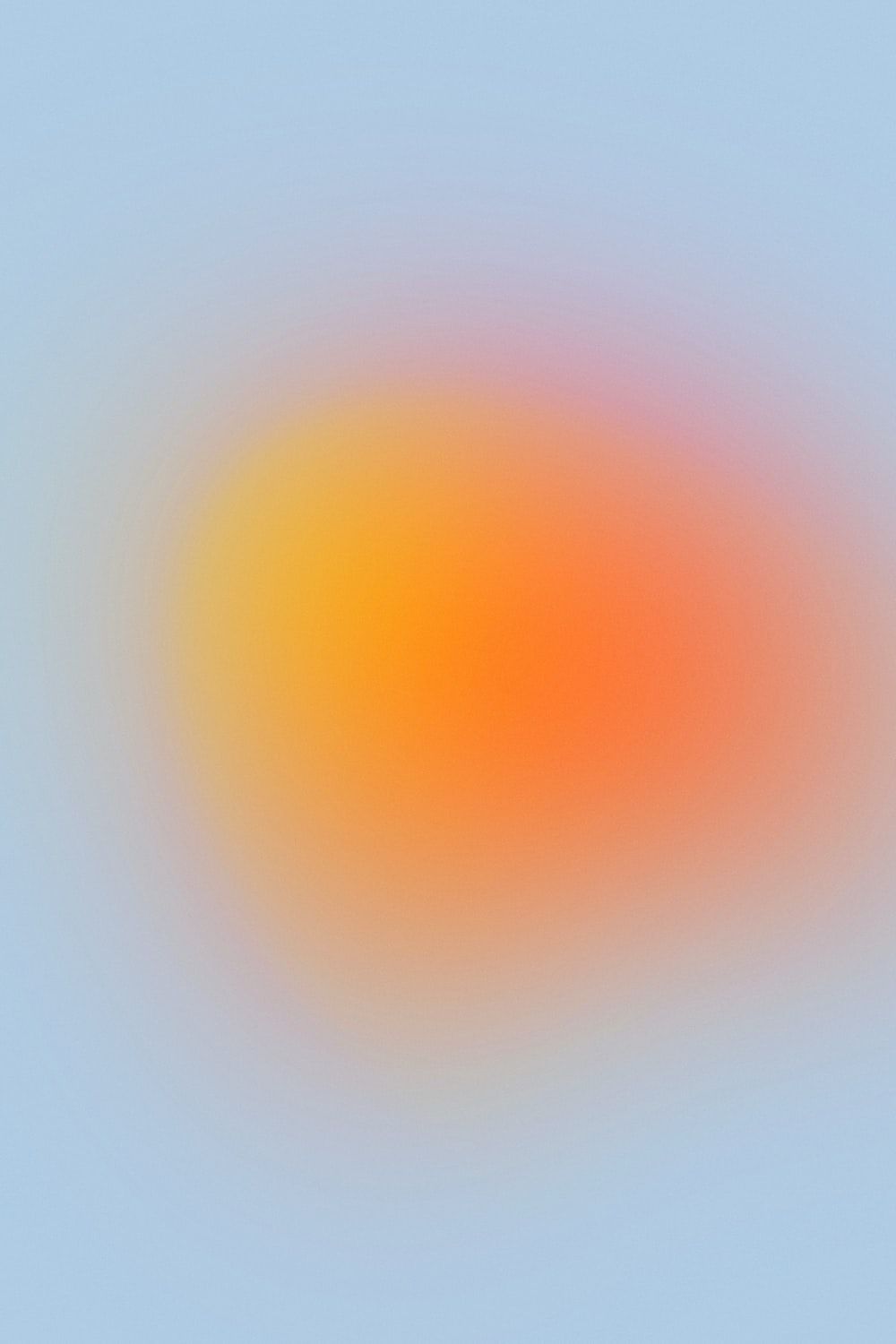 Aura, Orange, Graublau, Unschärfe, Hintergrundbild für iPhone und Android