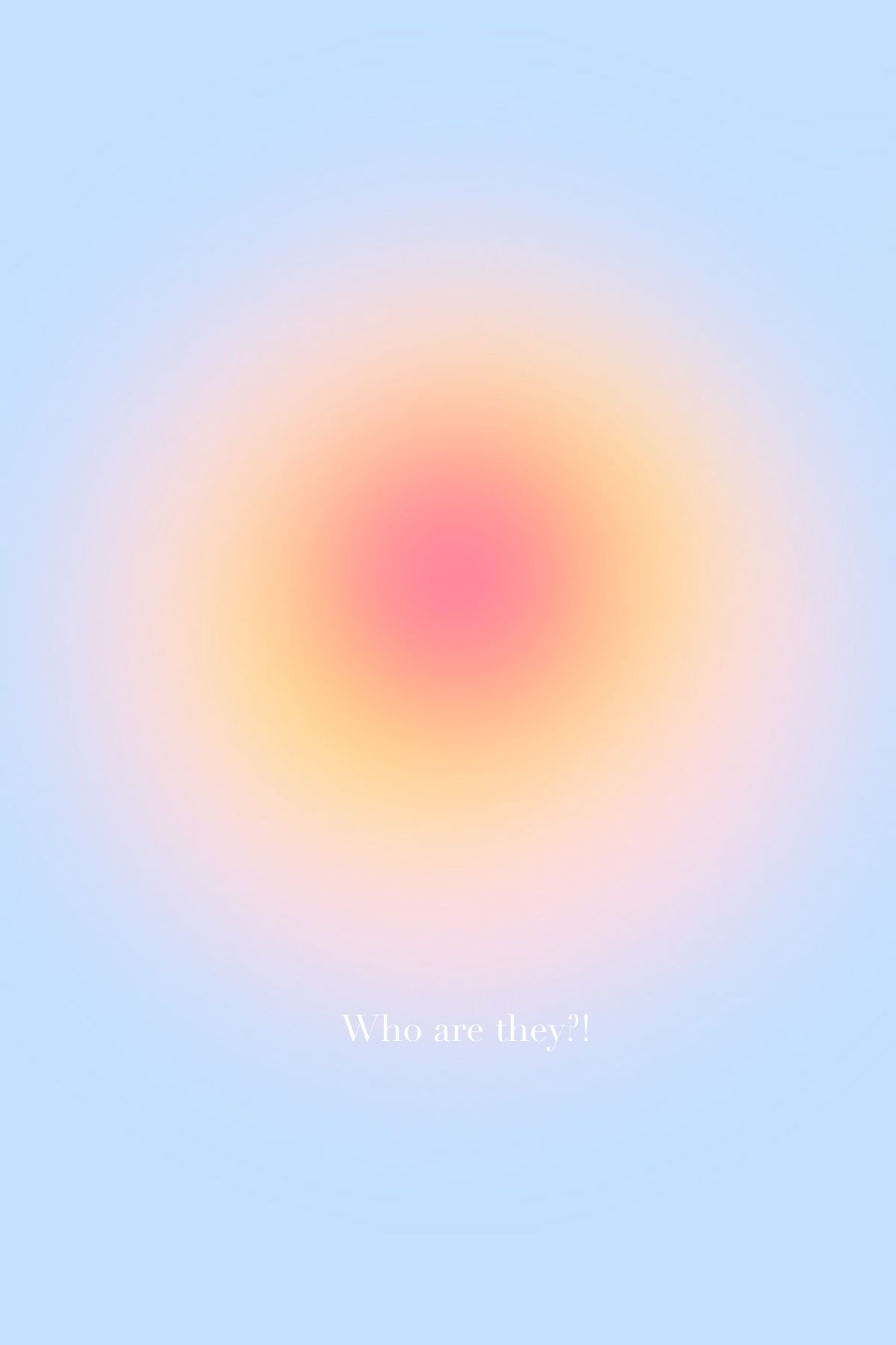 Aura, Kreisverlauf, Rosa, Gelb, Hellblau, Full HD, Sperrbildschirm fürs iPhone