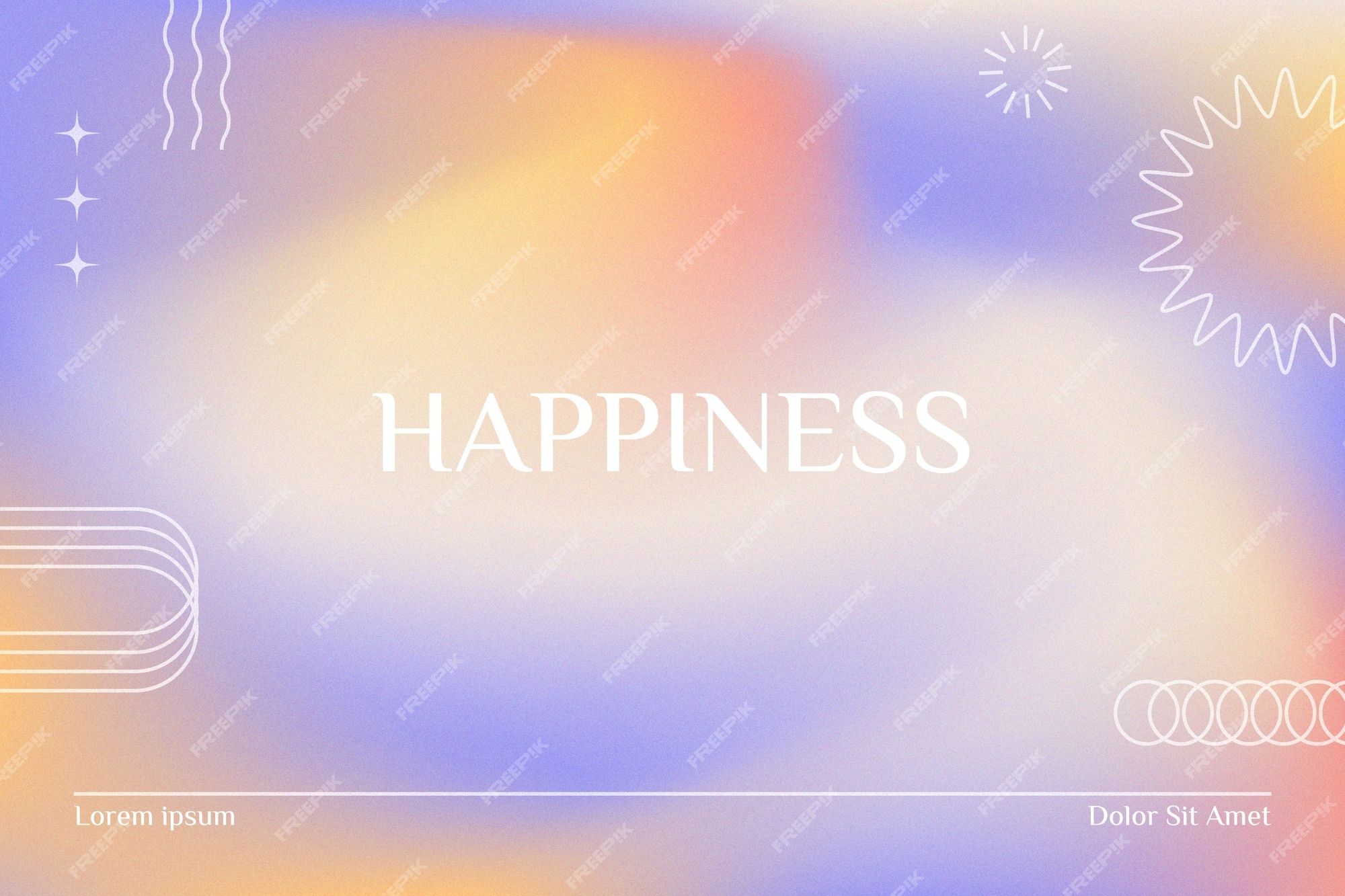 Happiness, Schriftzug, Lila, Gelb, Grafikdesign, Full HD, Desktop-Hintergrund für Windows