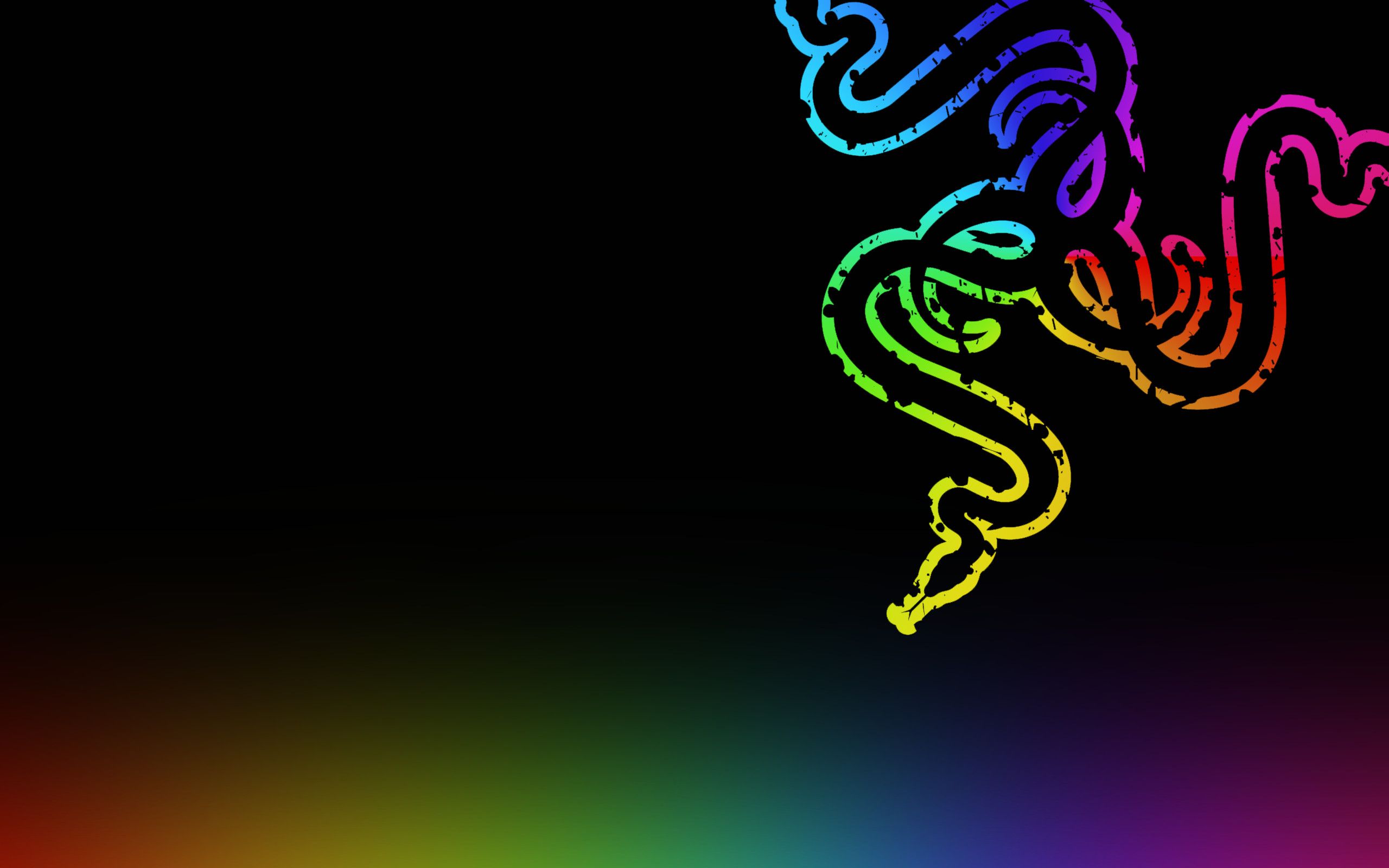 Razer, RGB-Logo, Regenbogen, Farbverlauf, 2K, Desktop-Hintergrund für Windows