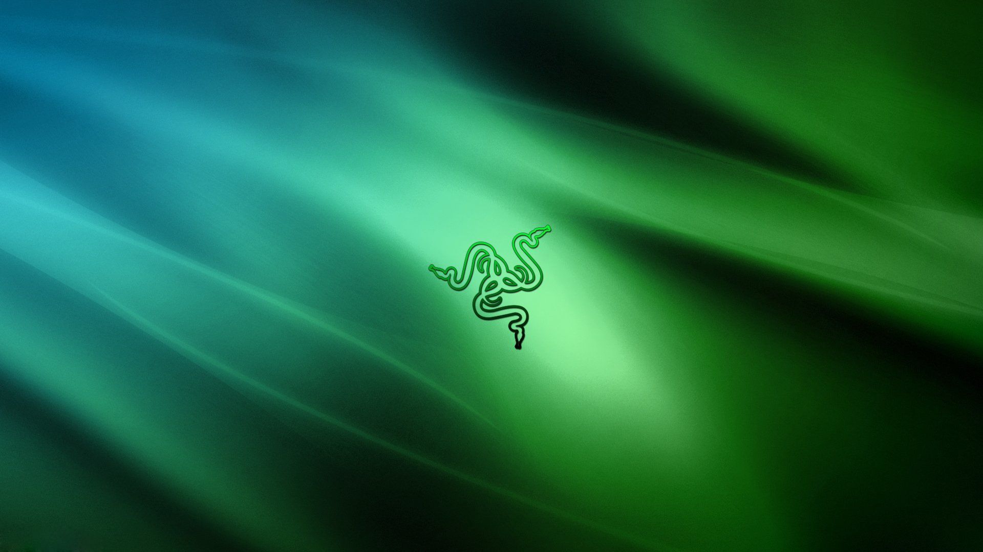 Razer, Grüne Lichtschleier, Abstrakt, Weich, 1920x1080, Full-HD-Hintergrundbild für PC