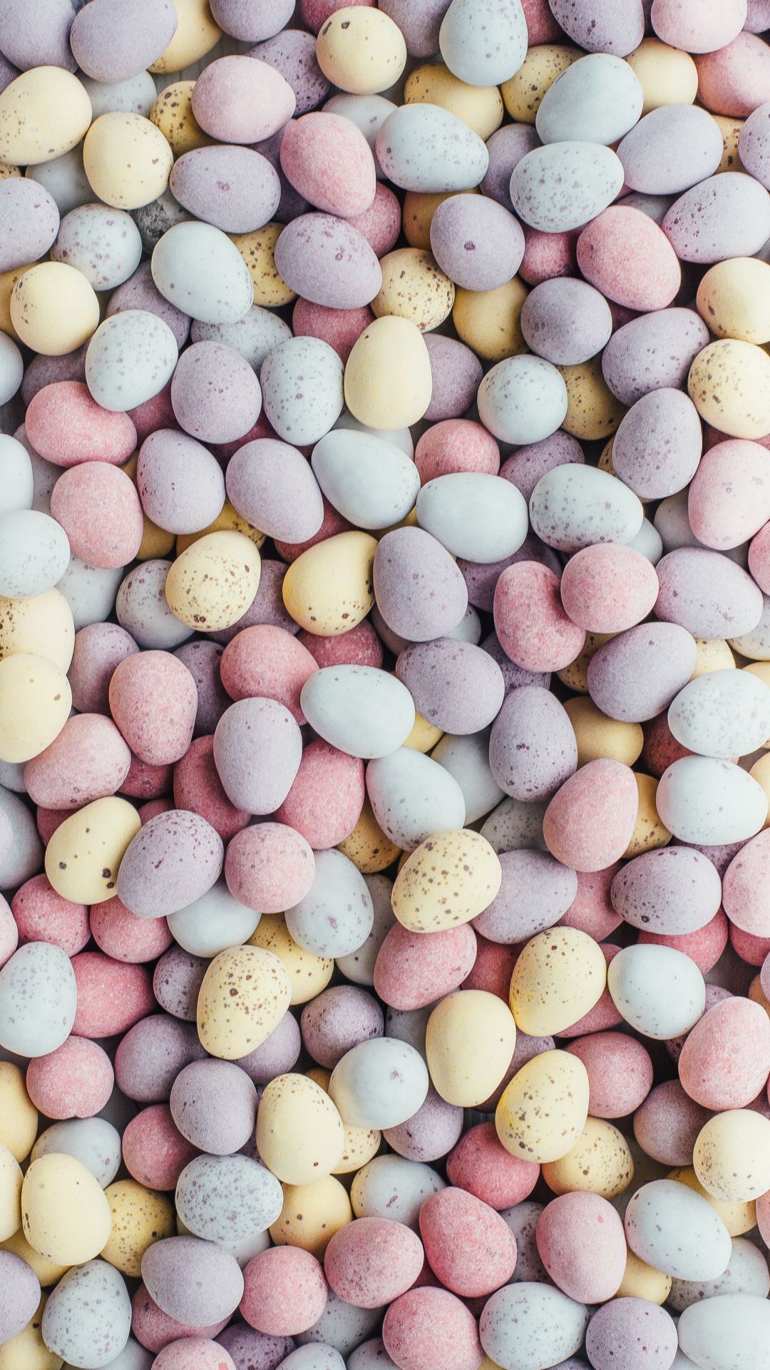 Schokoladeneier, Pastellfarben, Gesprenkelt, Muster, Full HD, Hintergrundbild fürs Handy