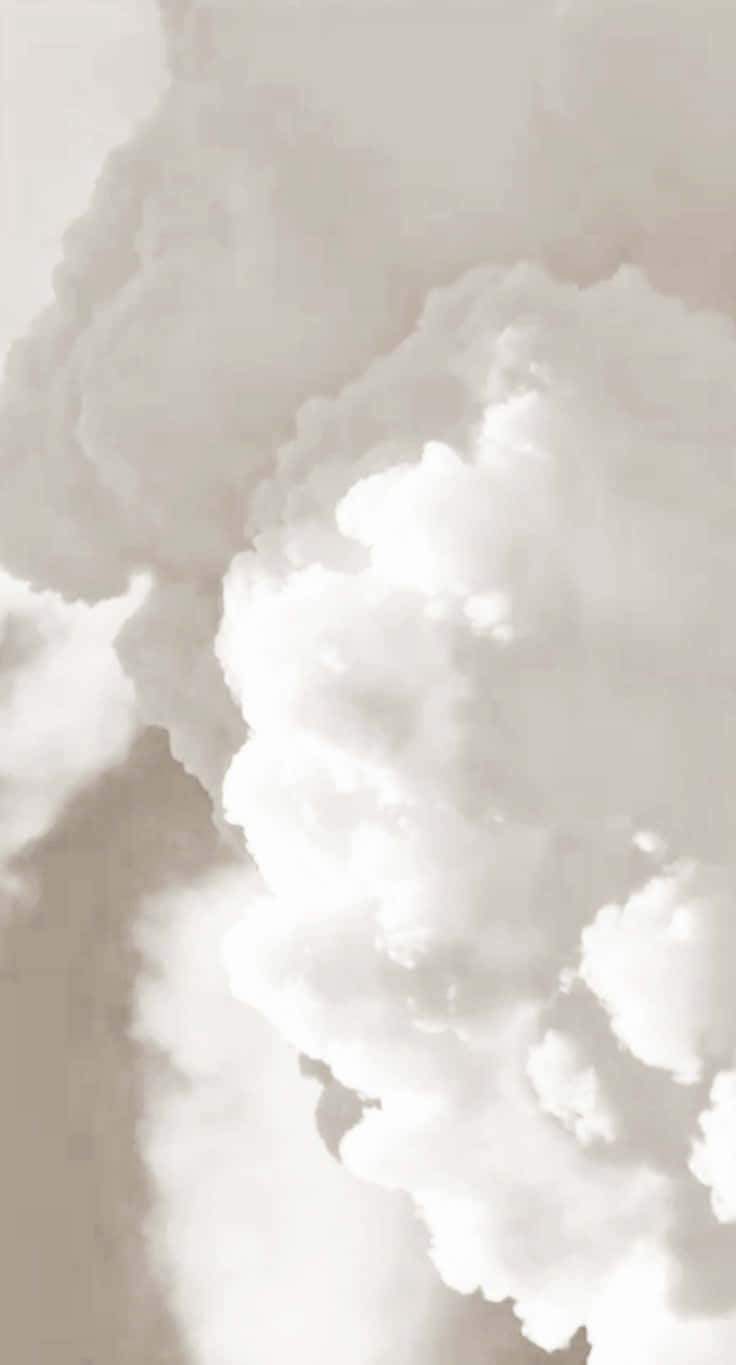 Weiße Wolken, Beige, Weich, Himmel, Pastell, HD, Hintergrundbild fürs Handy