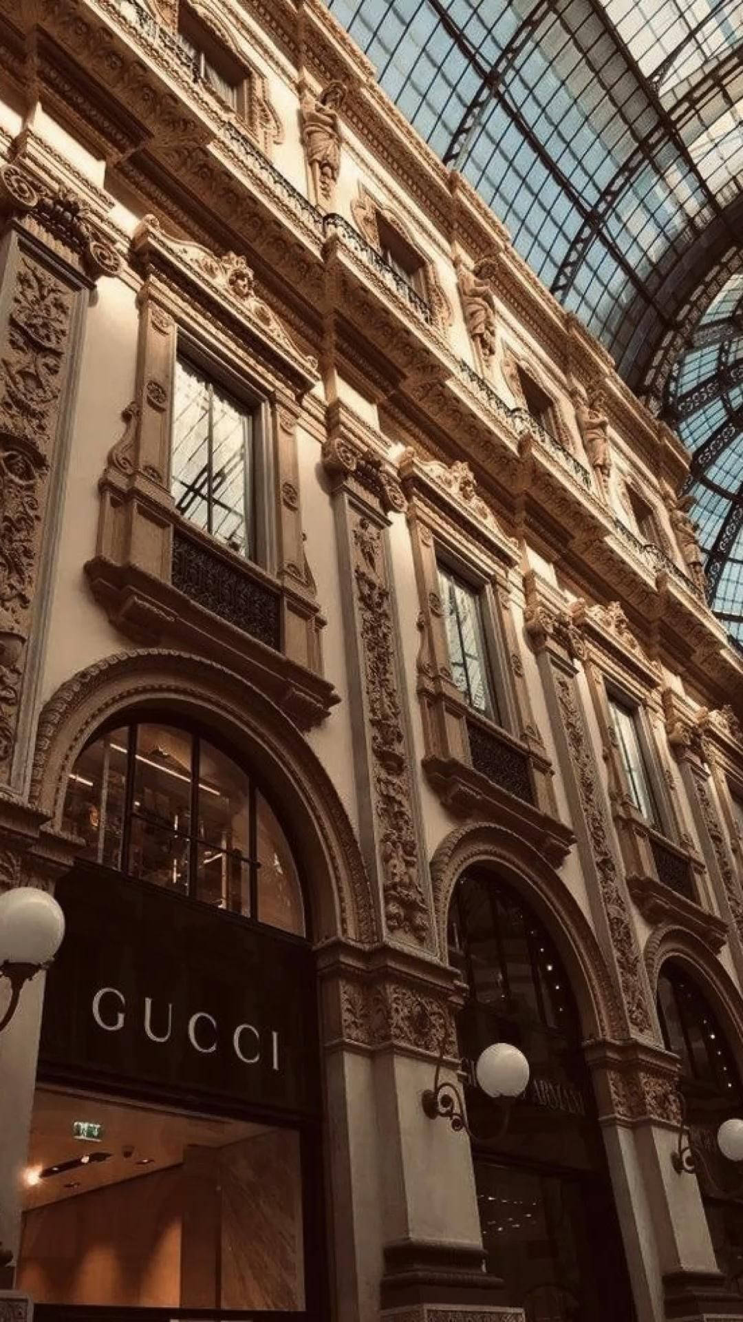 Galleria Vittorio Emanuele II, Mailand, Gucci, Passage, Glasdach, Full HD, Handy-Hintergrund