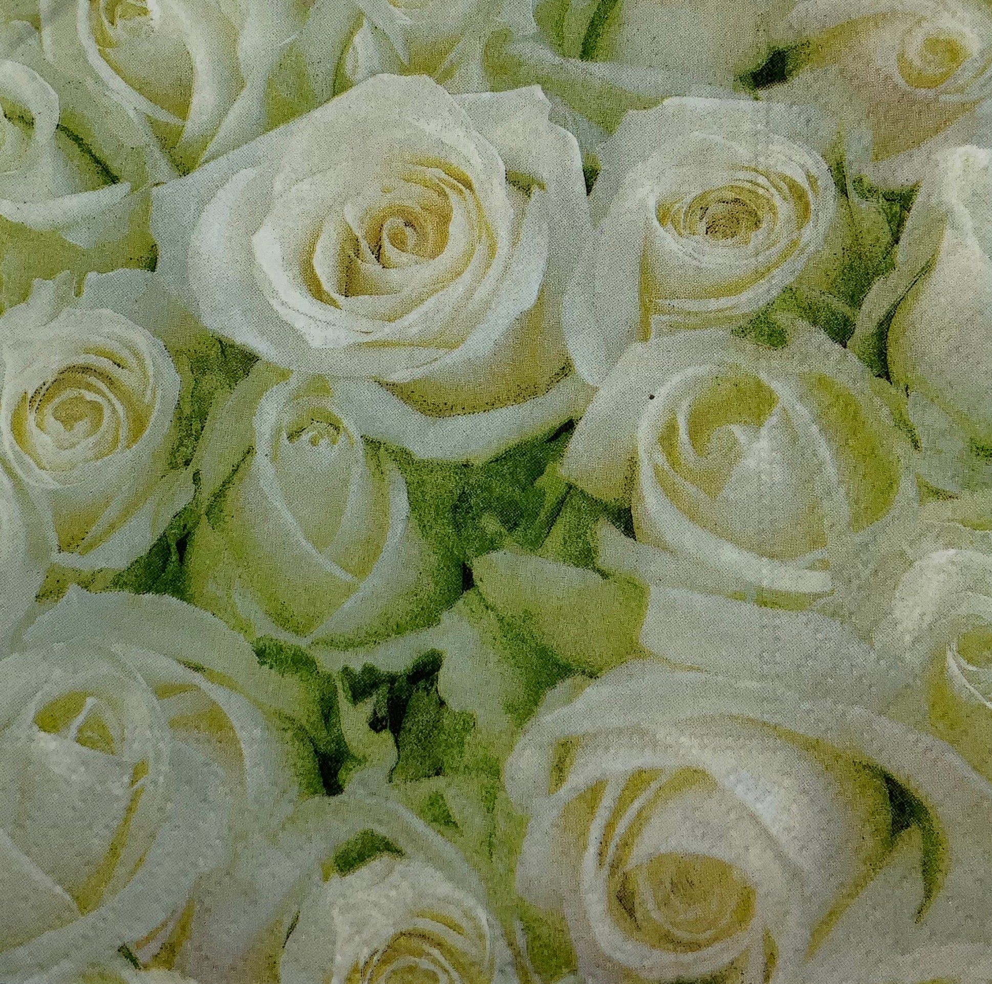Weiße Rosen, Grünliche Blüten, Strauß, Blumenmeer, Nahaufnahme, Full HD, iPad-Hintergrundbild