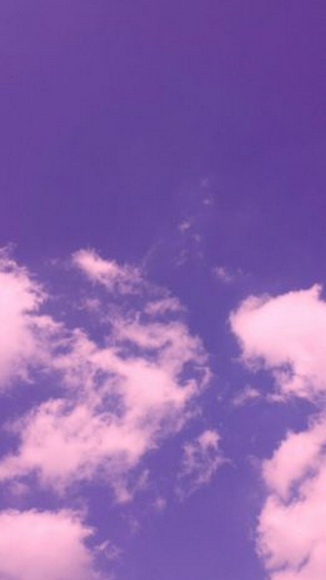 Wolken, Lila Himmel, Rosa Wolken, Himmel, Ästhetik, Full HD, Hintergrundbild fürs Handy