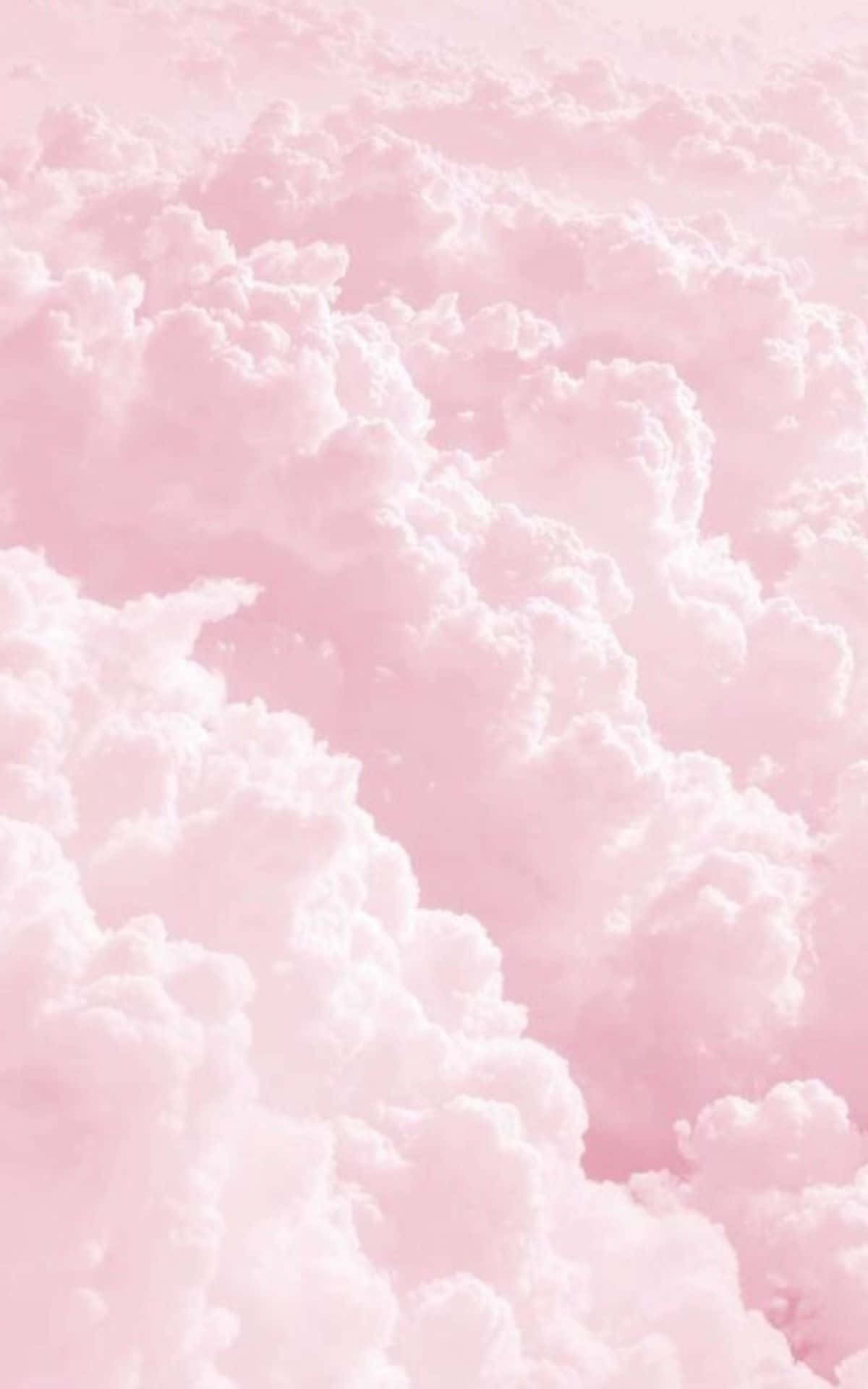 Rosa Wolken, Wolkenmeer, Pastellfarben, Zart, Himmel, Full HD, Hintergrundbild fürs Handy