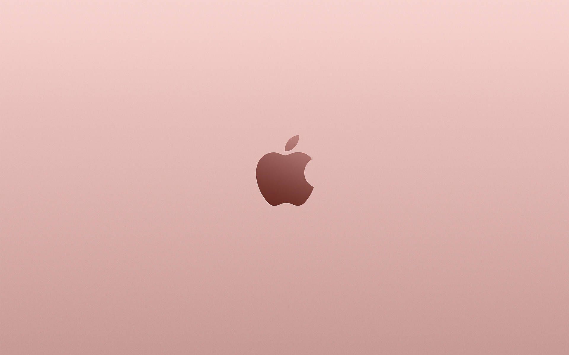 Apple-Logo, Roségold, Rosa Hintergrund, Minimalistisch, Full HD Wallpaper