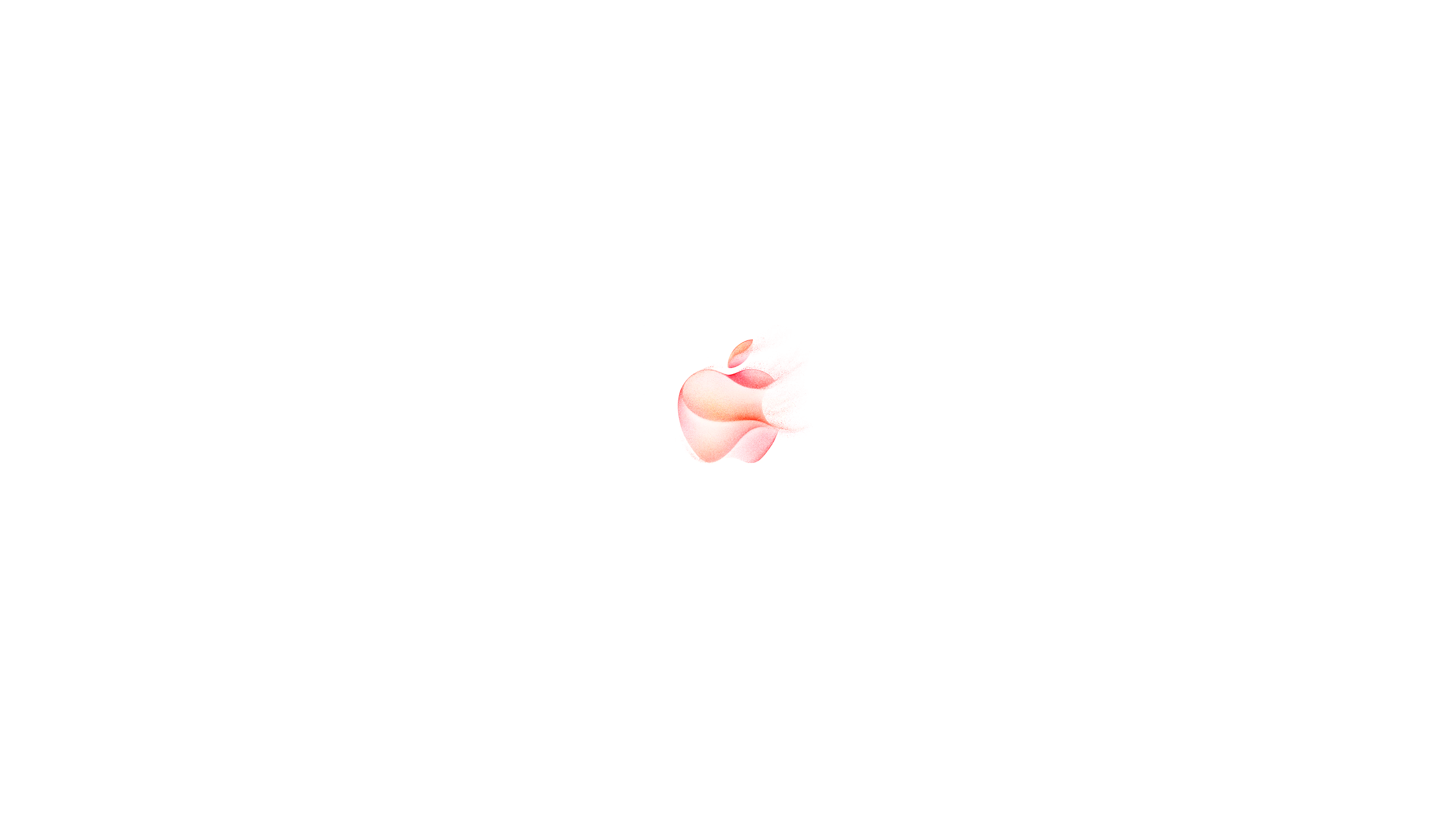 Apple-Logo, Rosa, Weißer Hintergrund, Minimalistisch, 4K Wallpaper