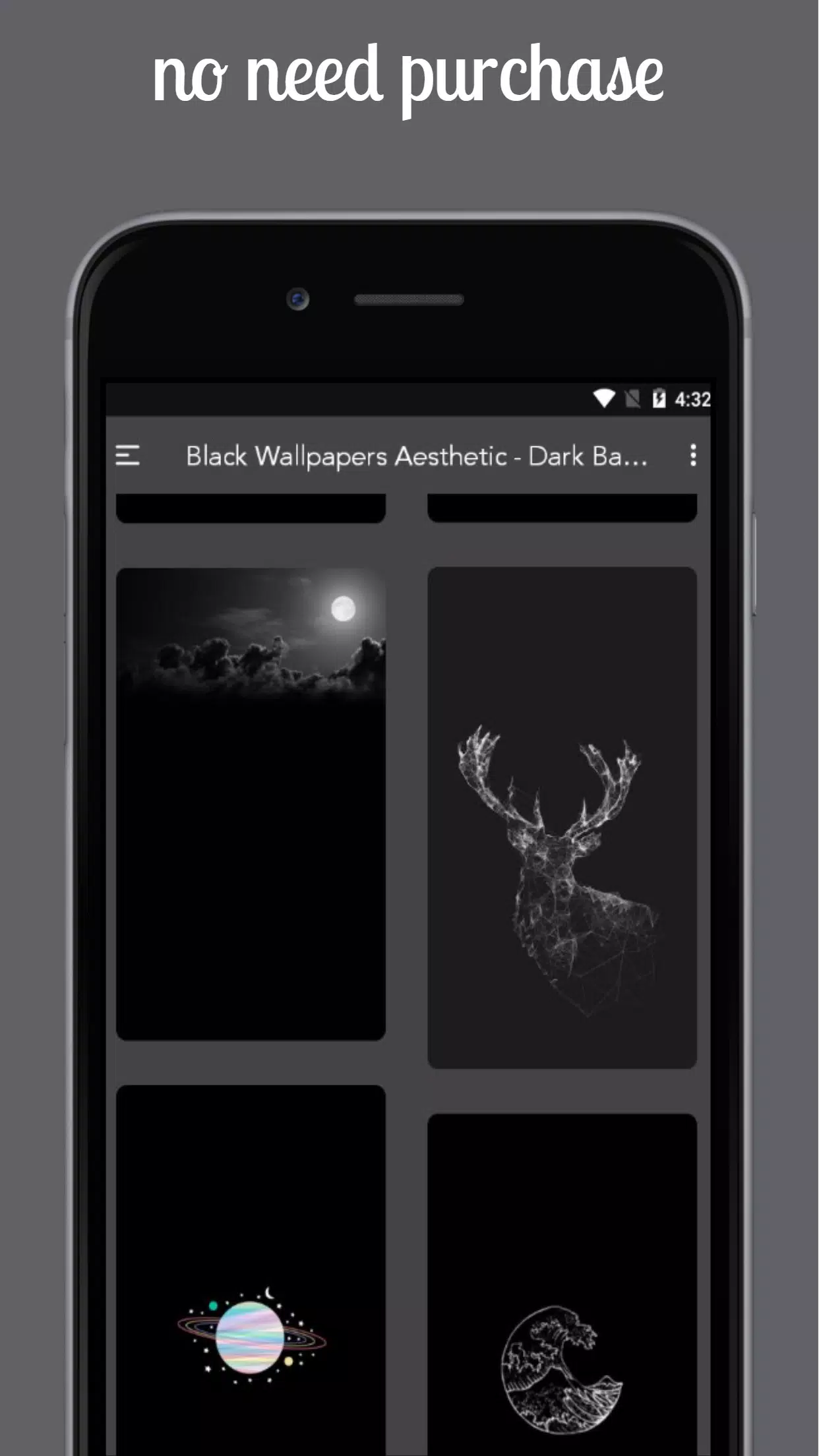 iPhone, Vorschau, Dunkle Ästhetik, Hirsch, Schwarz, Full HD, Handy-Hintergrund im Hochformat