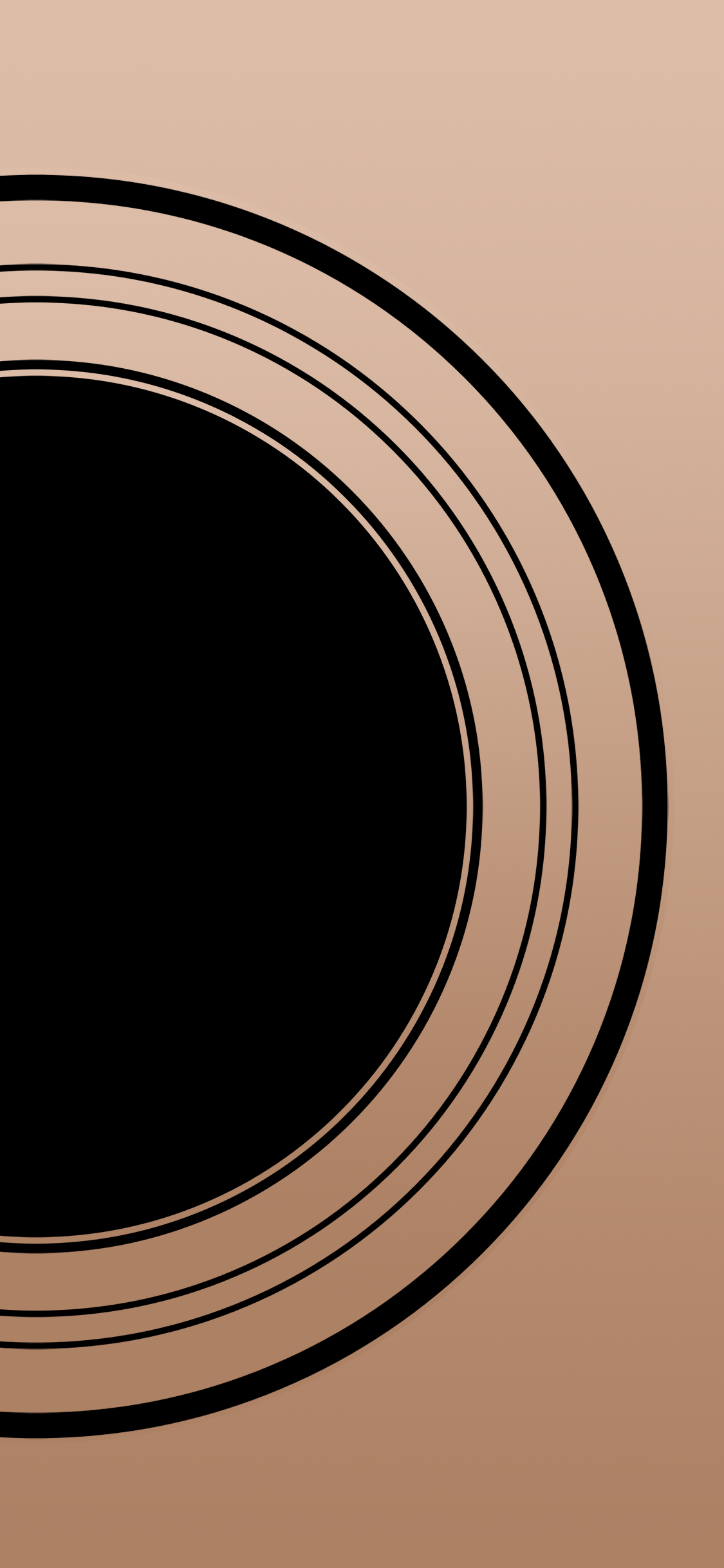 iPhone XS, Kreise, Gold, Schwarz, Abstrakt, Full HD, Hintergrundbild fürs Handy
