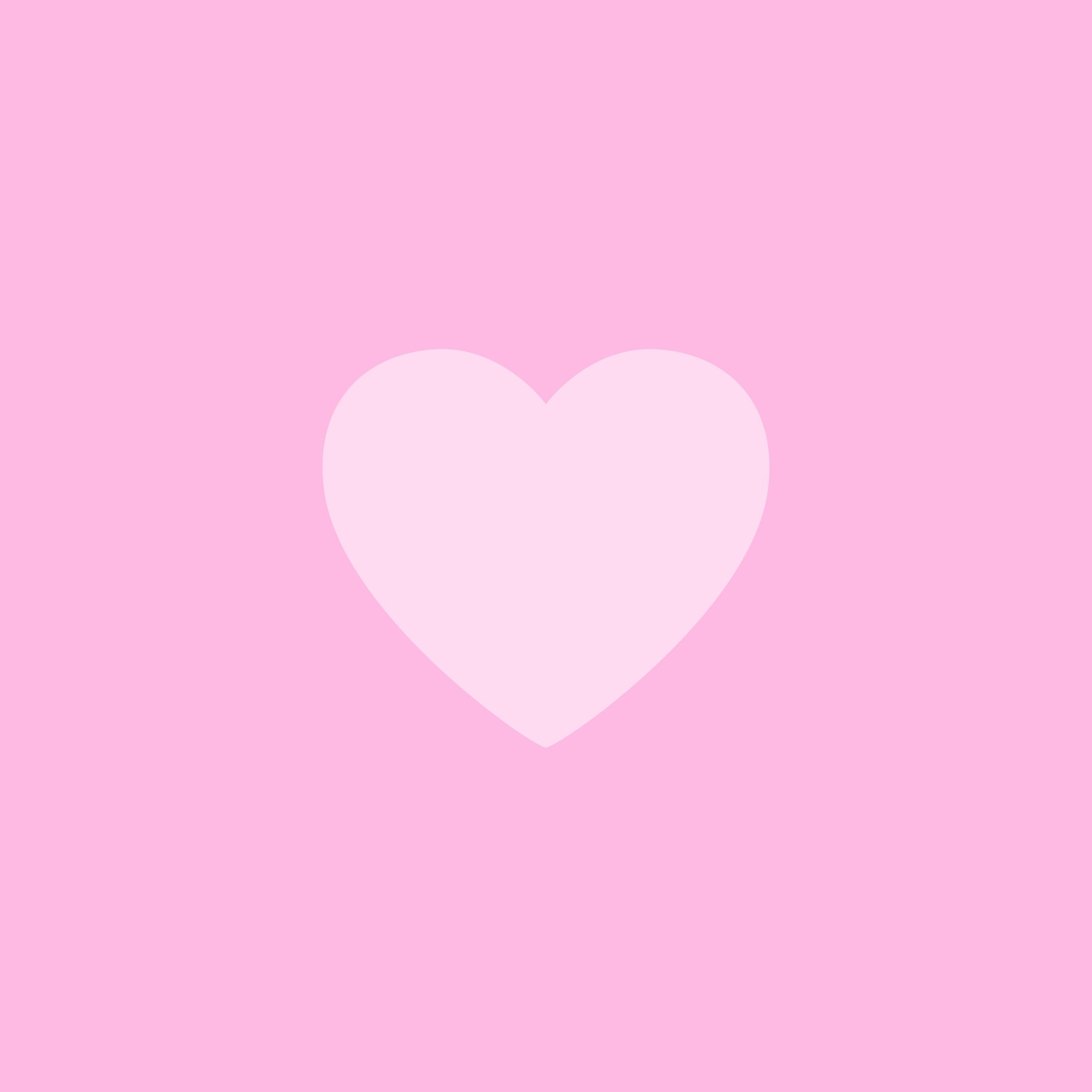 Herz, Rosa, Pink, Minimalistisch, 2K, Hintergrundbild fürs Tablet