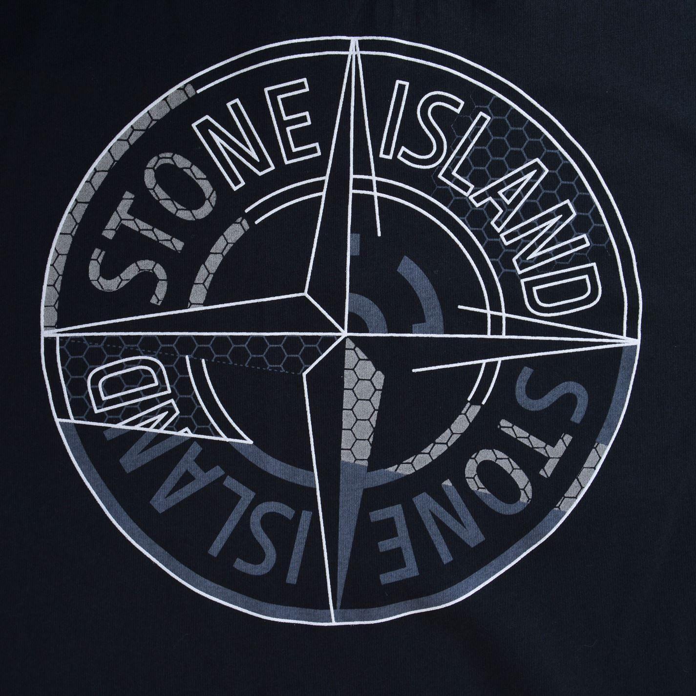 Stone Island, Kompassrose, Logo, Dunkelblau, Grau, HD, Hintergrundbild fürs Tablet