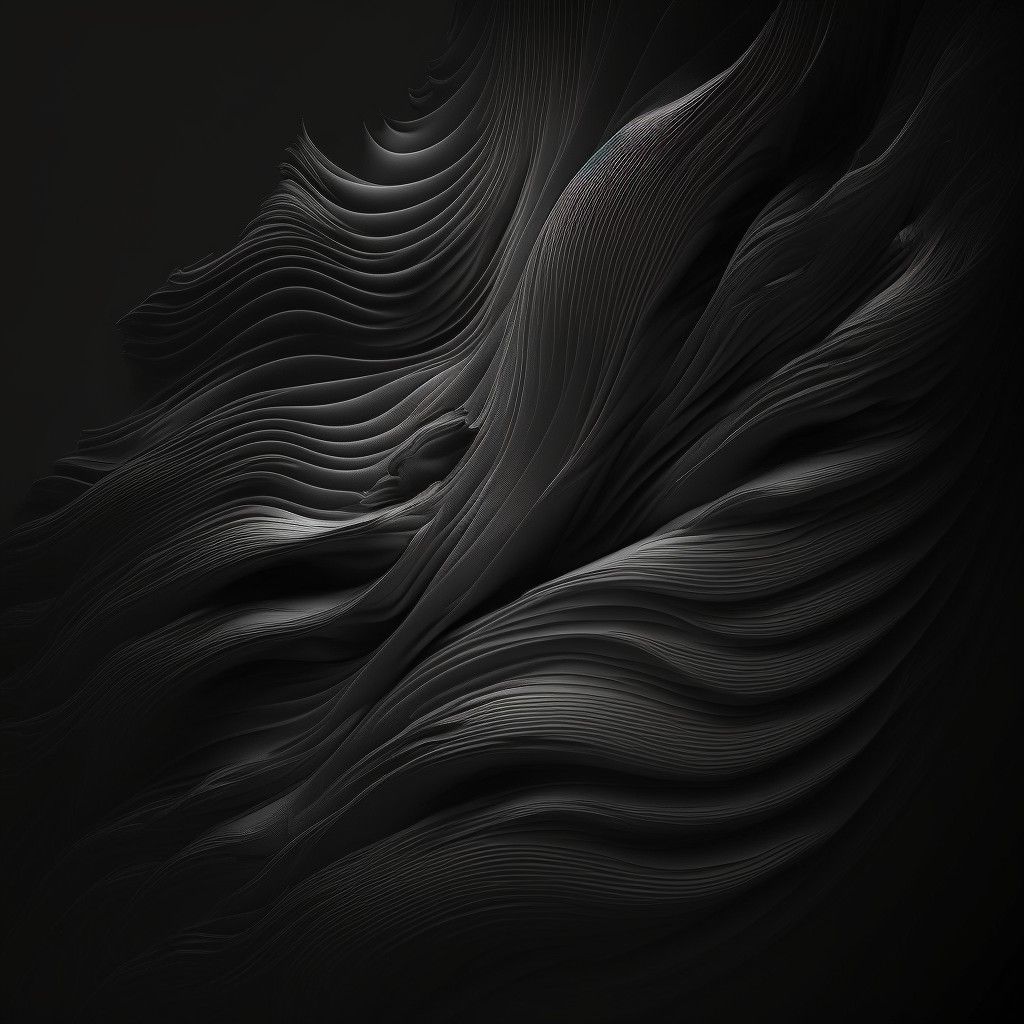 Wellenlinien, Abstrakt, 3D, Dunkelgrau, Hintergrundbild für iPad und Tablet