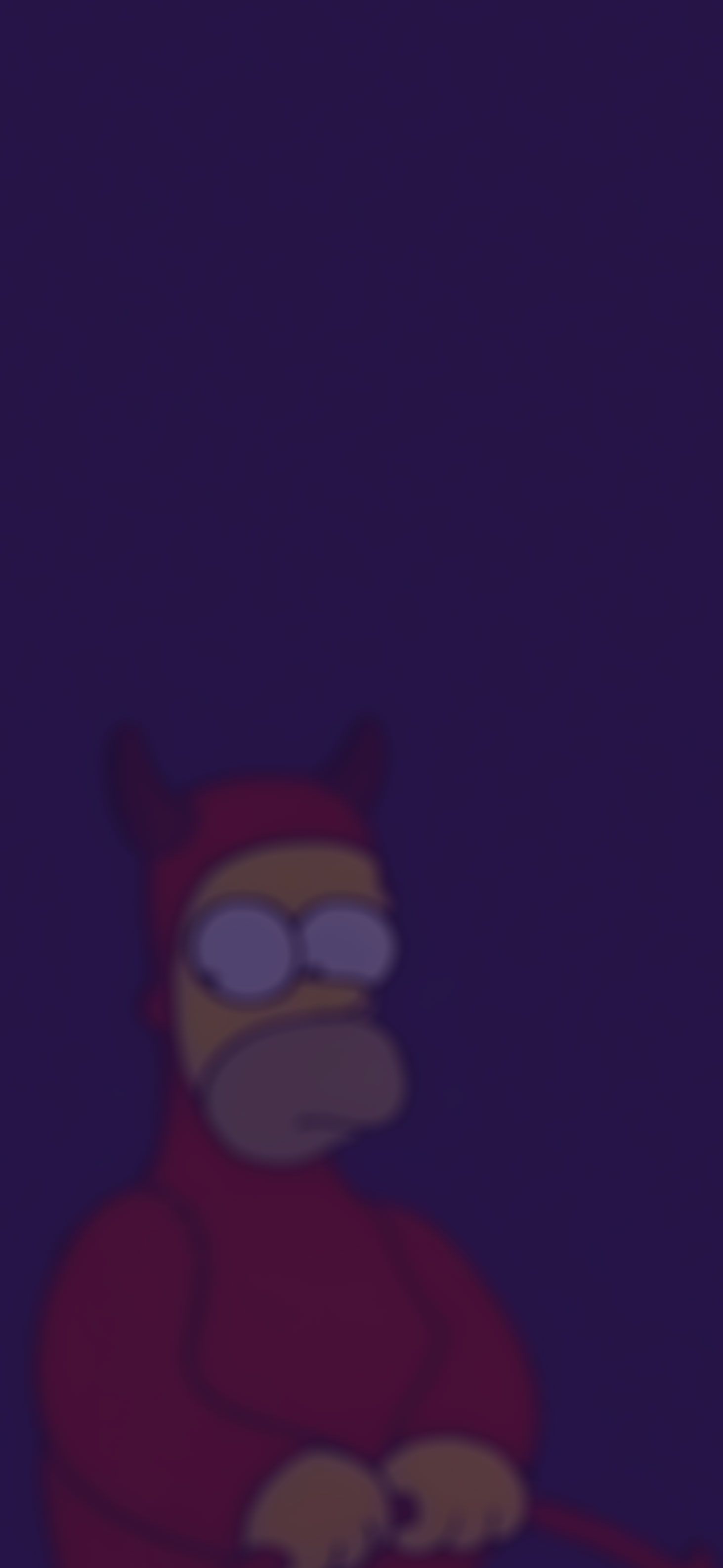 Homer Simpson, Teufel, Dunkel, Lila, QHD+, Handy-Hintergrund im Hochformat