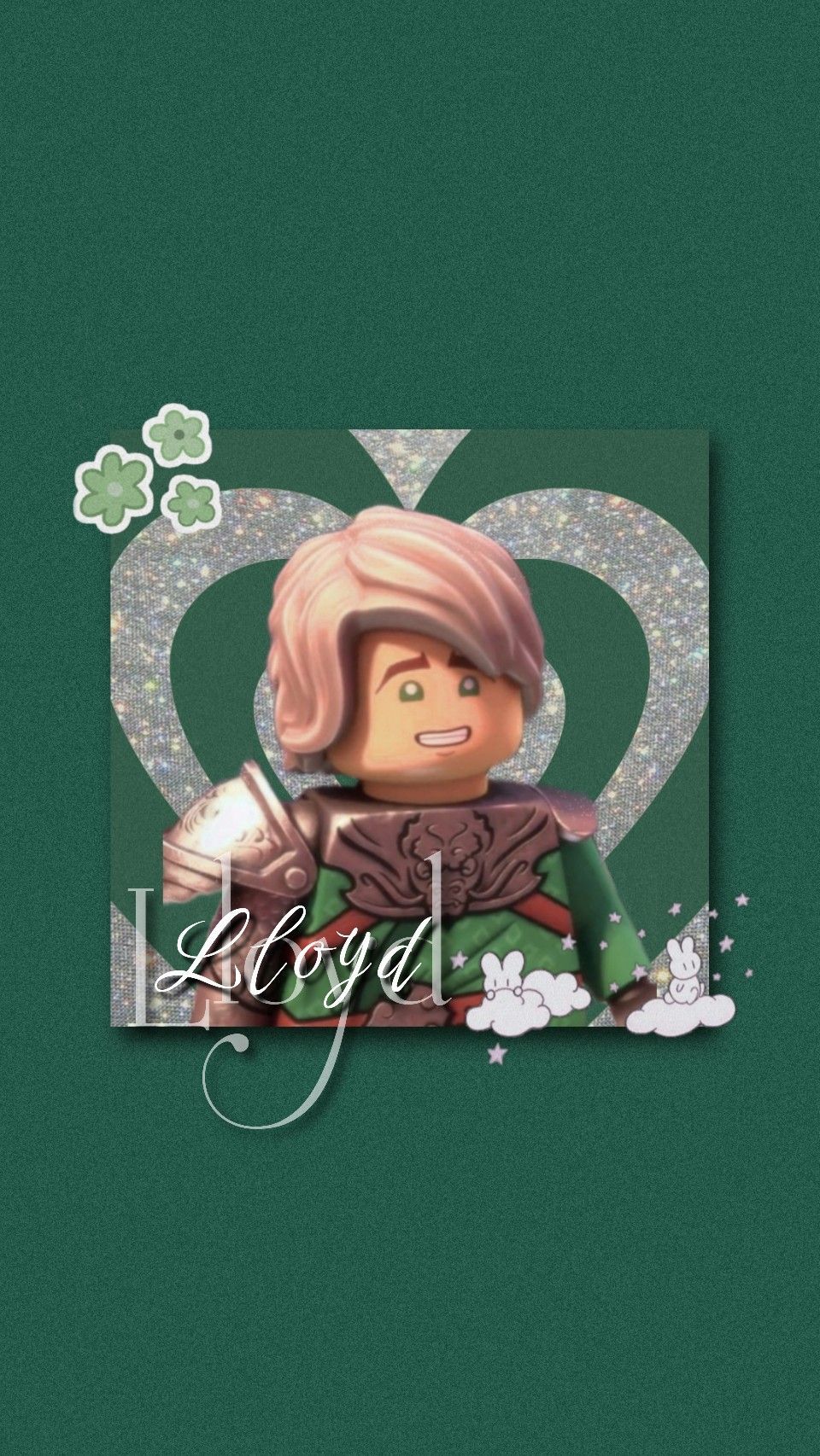Lloyd, Lego Ninjago, Dunkelgrün, Herz, HD, Hintergrundbild fürs Handy