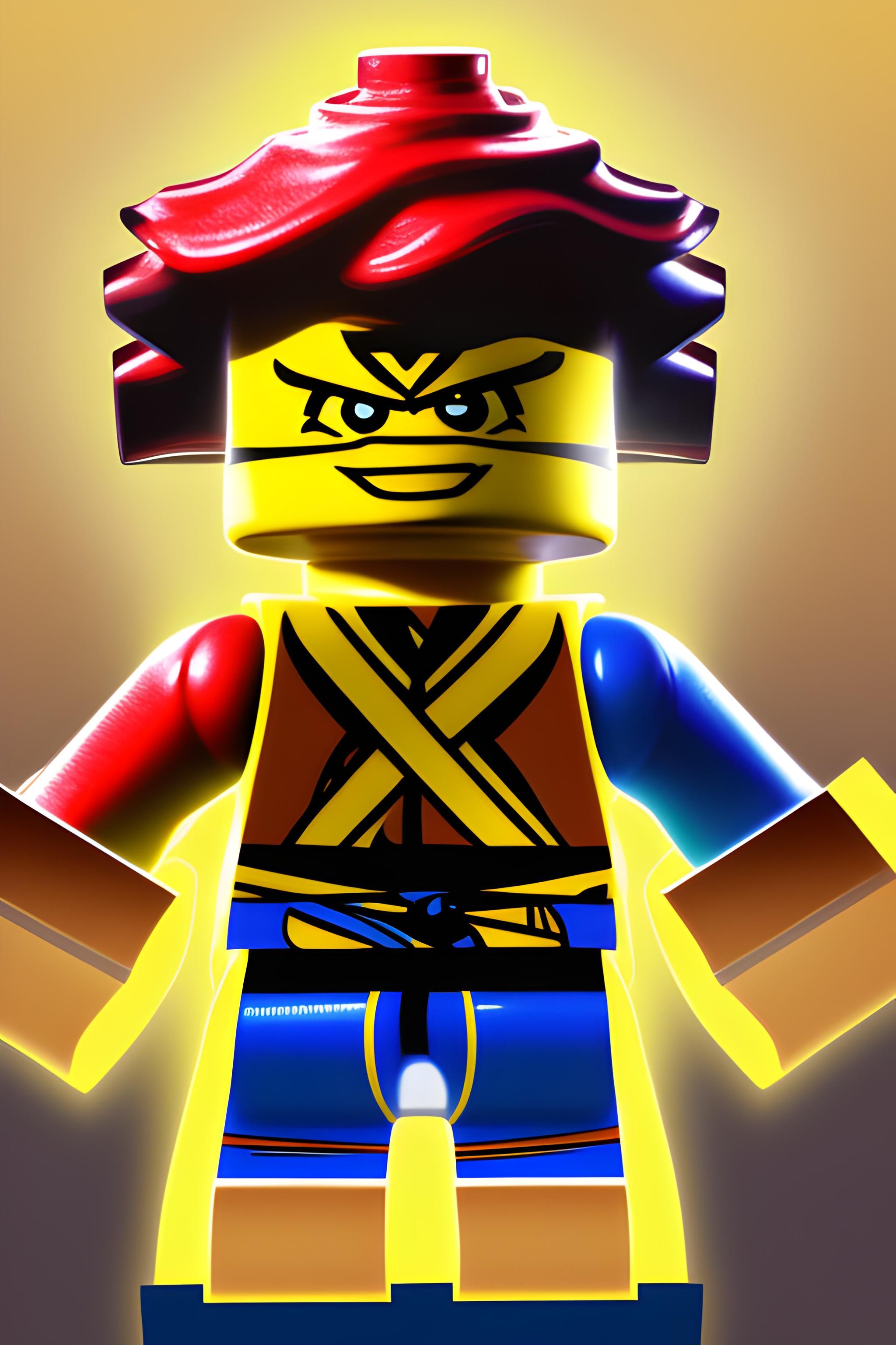 Lego Ninjago, Minifigur, Bösewicht, Rot, Gelb, QHD+, Sperrbildschirm fürs iPhone