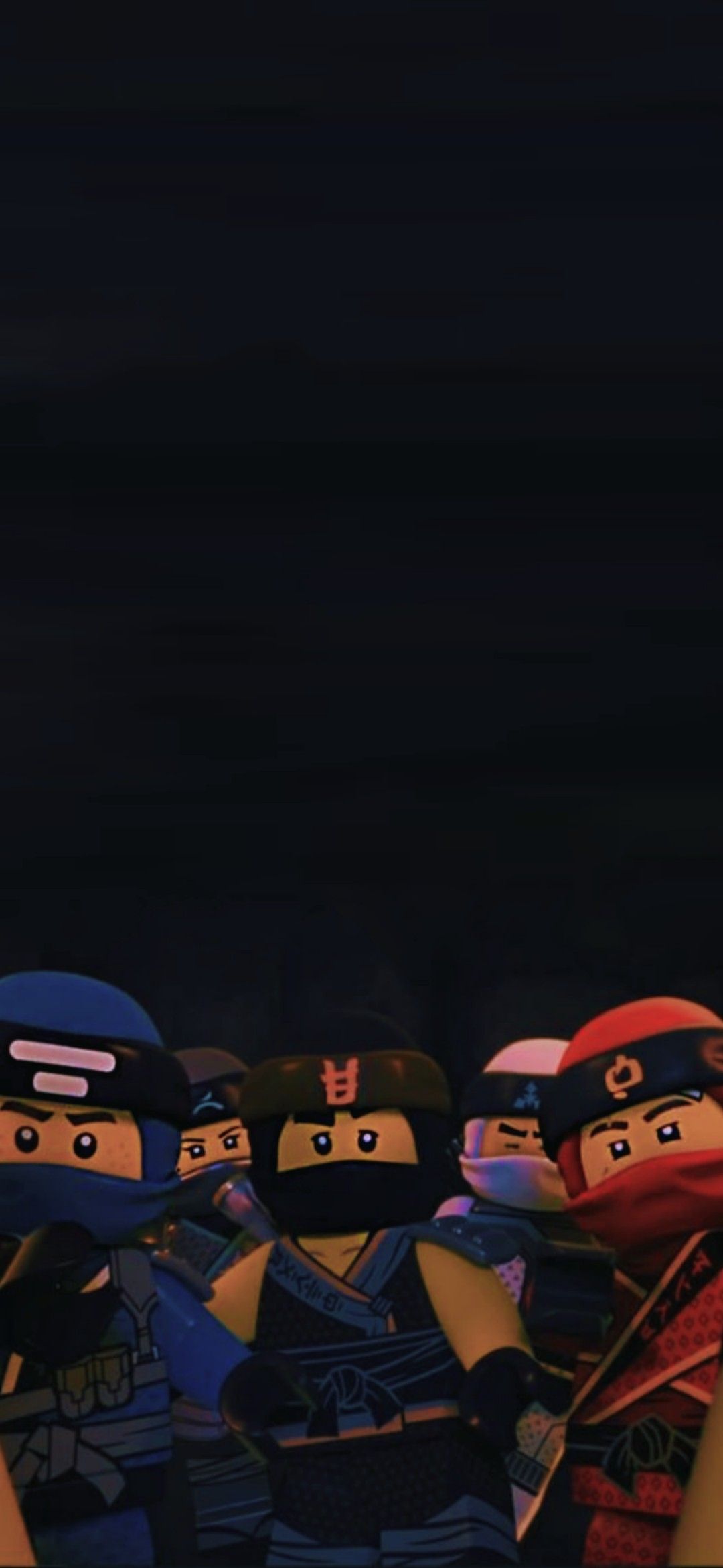 Lego Ninjago, Ninjas, Gruppe, Dunkel, Full HD, Sperrbildschirm fürs iPhone