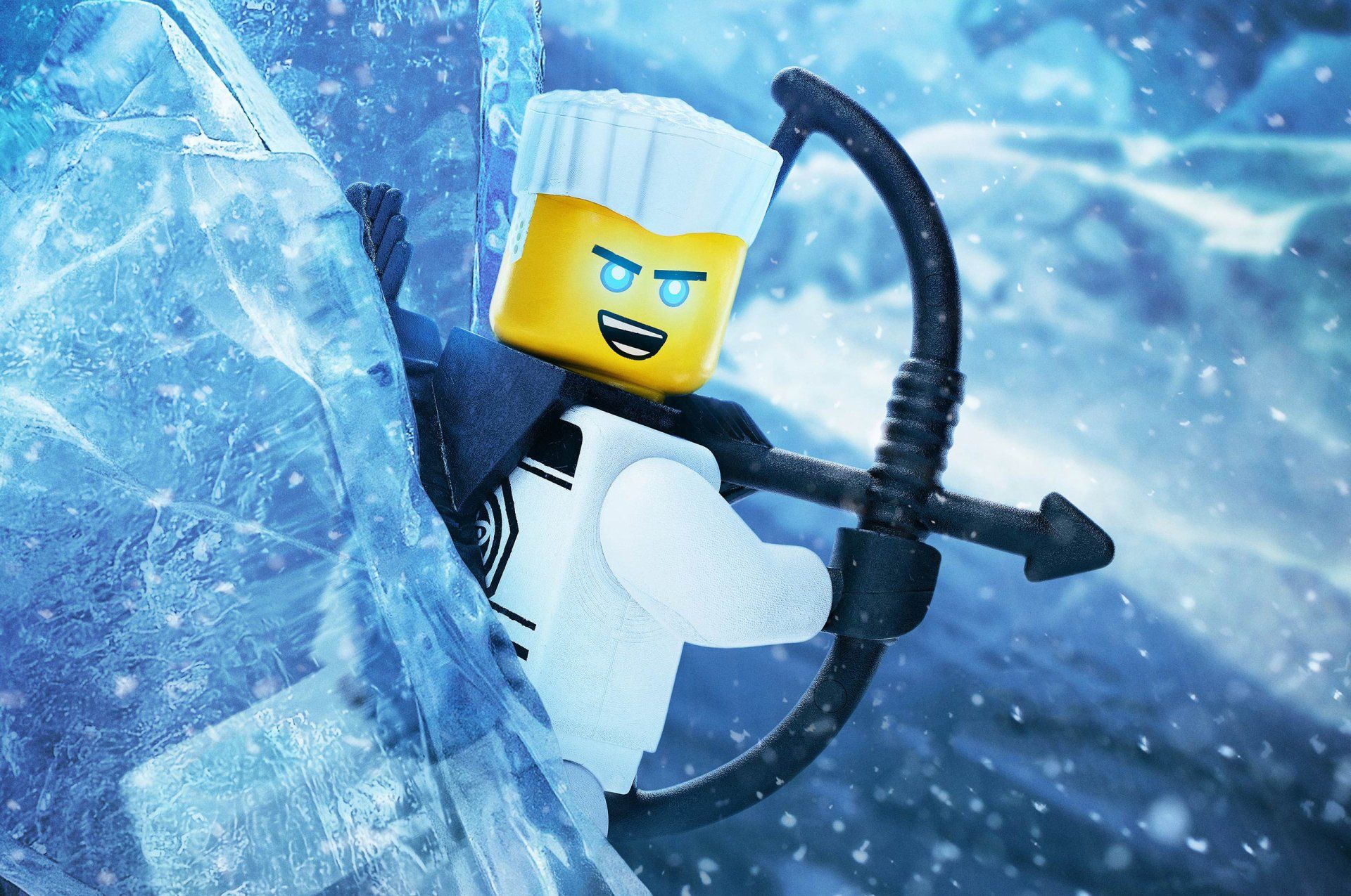 Zane, Lego Ninjago, Bogen, Eis, Blau, Full HD, Desktop-Hintergrund für Windows