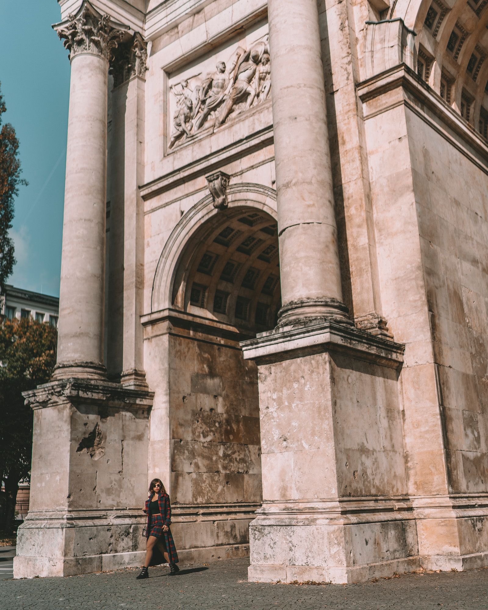 Siegestor, München, Triumphbogen, Säulen, Architektur, QHD+, Hintergrundbild fürs Tablet
