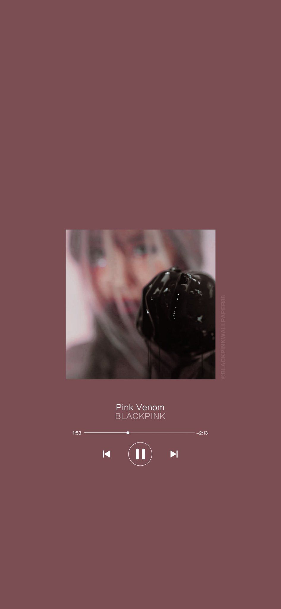 Musikplayer, Screenshot, Altrosa, Minimalismus, HD, Hintergrundbild fürs Handy