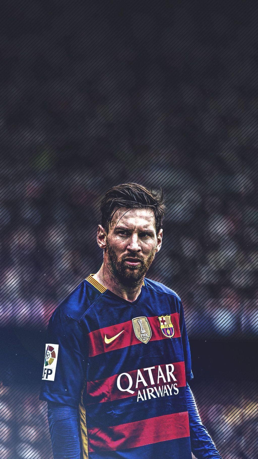 Lionel Messi, FC Barcelona, Porträt, Stadion, Dunkel, HD, Handy-Hintergrund im Hochformat