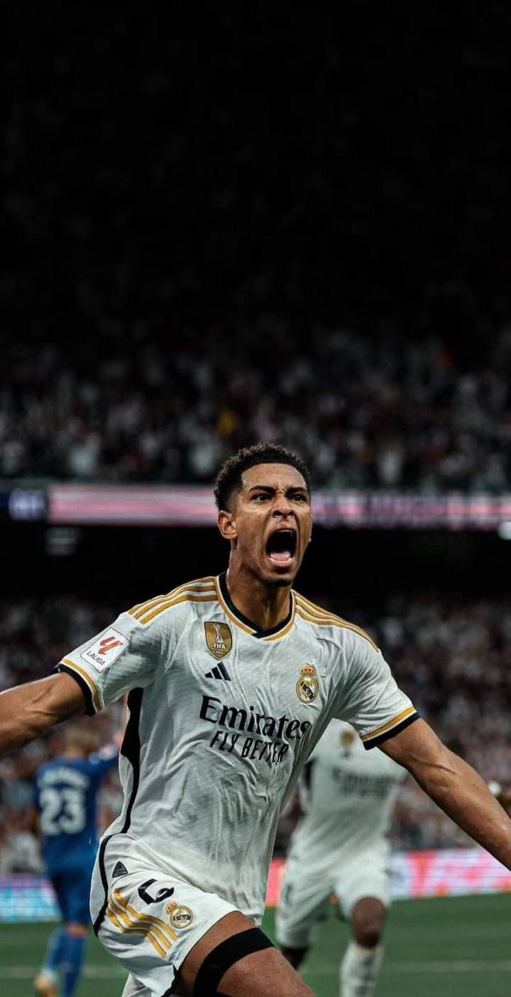 Jude Bellingham, Real Madrid, Torschrei, Nacht, Emotionen, Android-Hintergrundbild