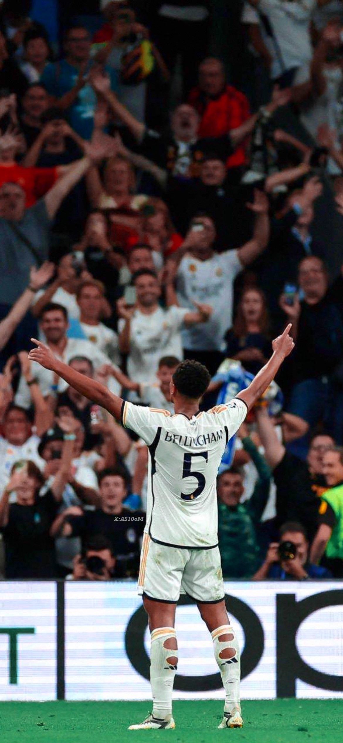 Jude Bellingham, Real Madrid, Rückennummer 5, Fans, Jubel, Full HD, Handy-Hintergrundbild