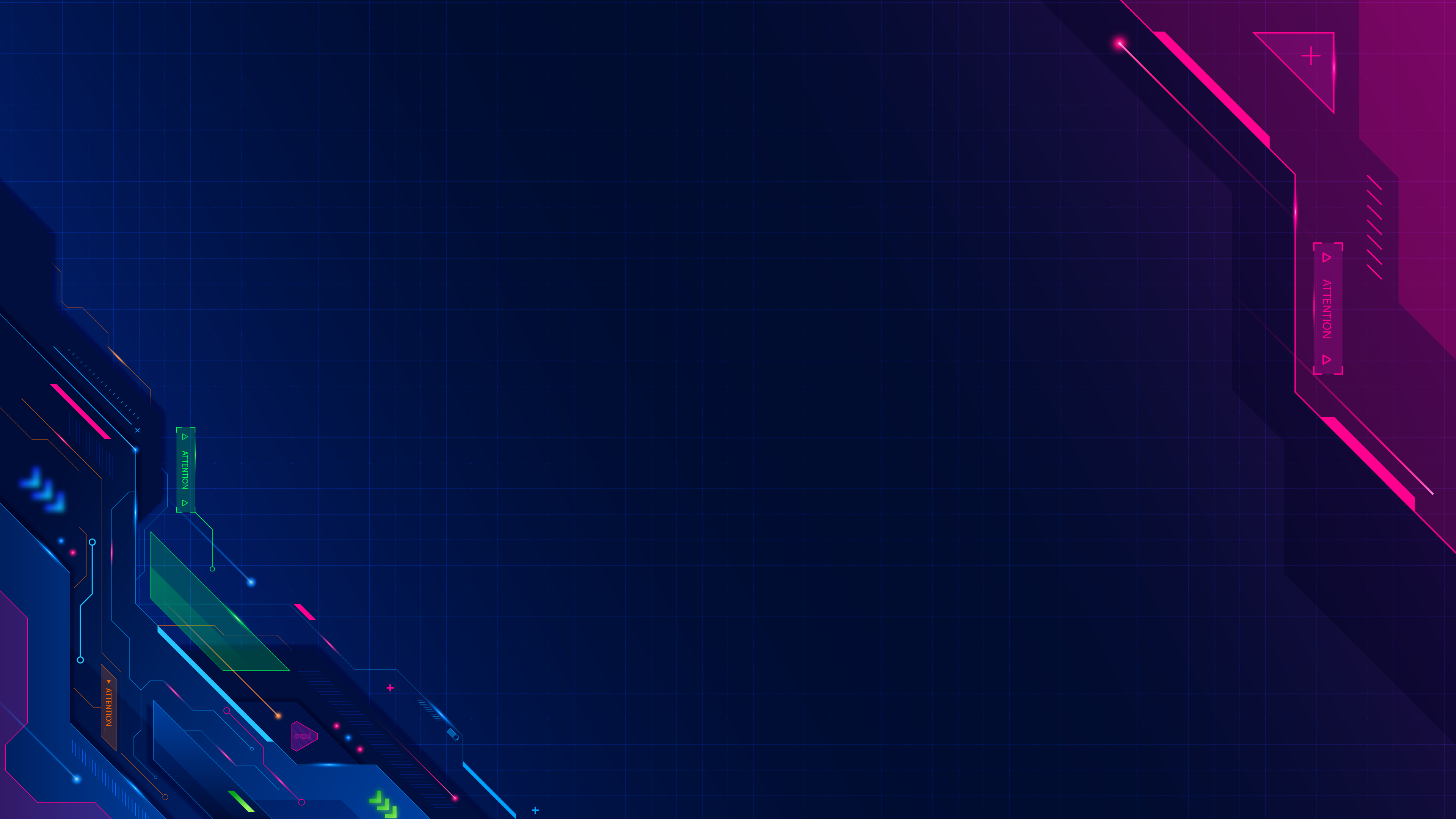 Sci-Fi-Interface, Dunkelblau, Pinke Akzente, Abstrakt, 4K, Hintergrund für den Desktop
