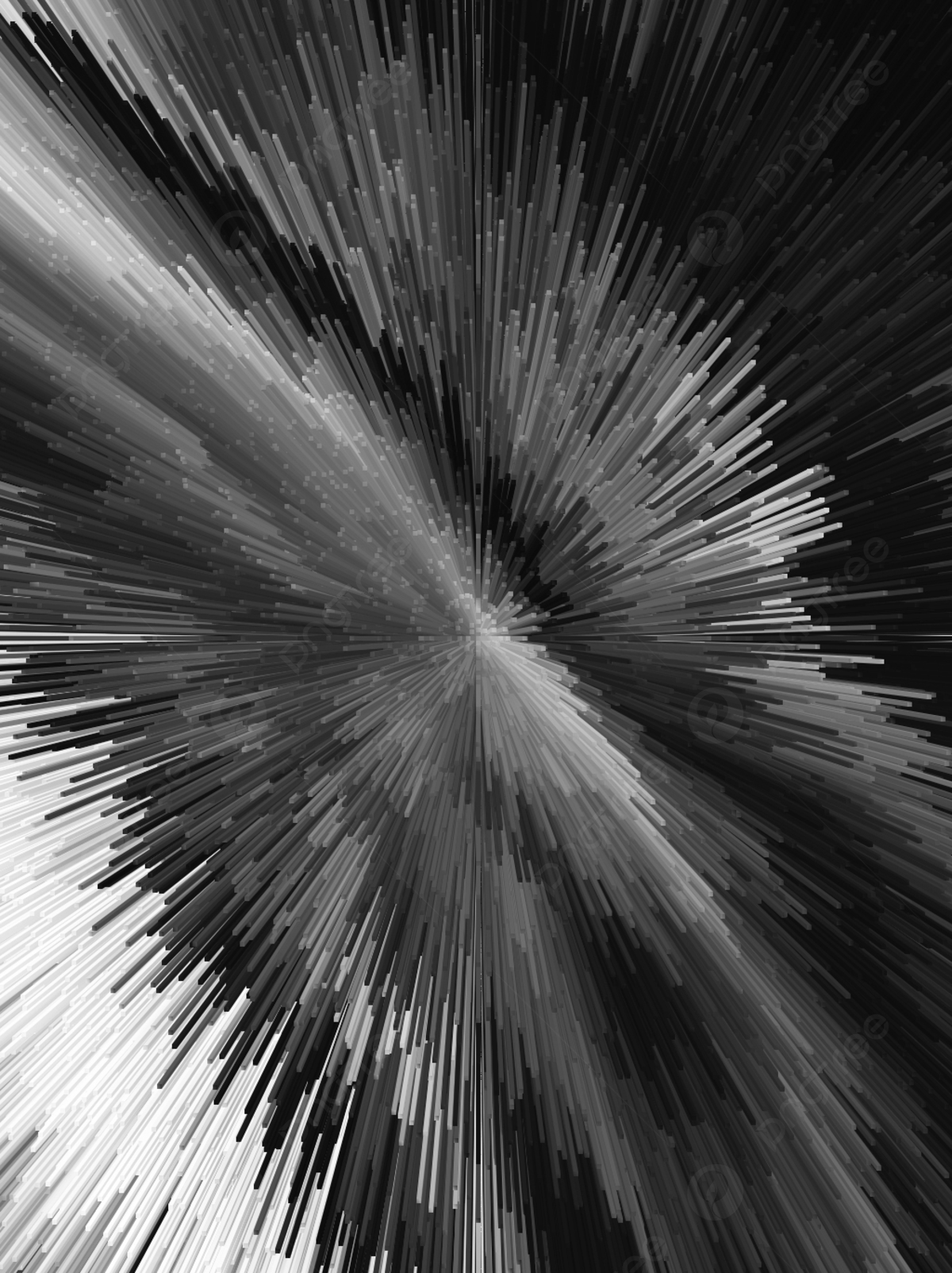 Explosion, Abstrakt, 3D, Graustufen, Strahlen, Full HD, iPad-Hintergrundbild