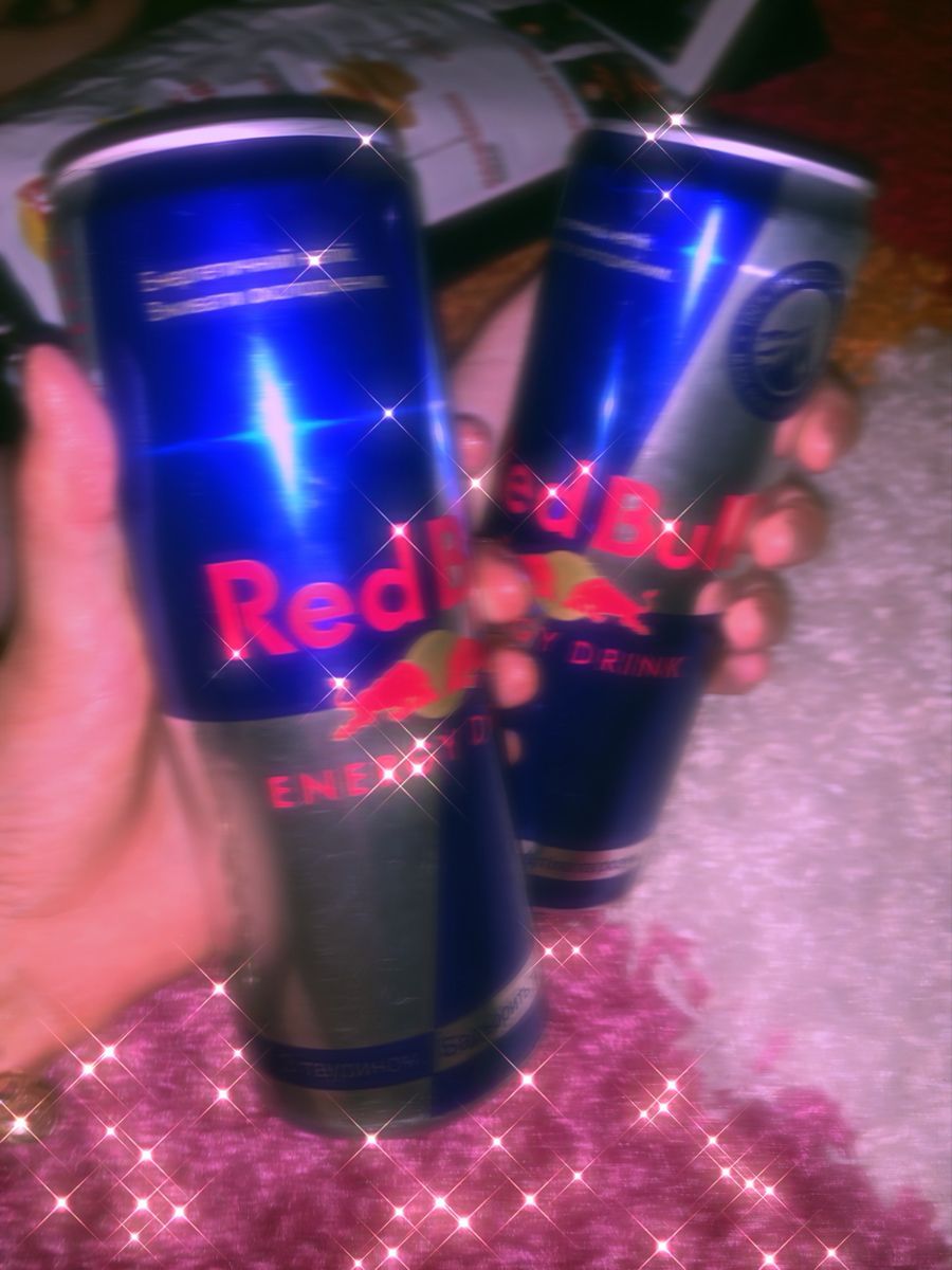 Red Bull, Dosen, Glitzer, Rosa Licht, Hand, HD, iPad-Hintergrundbild